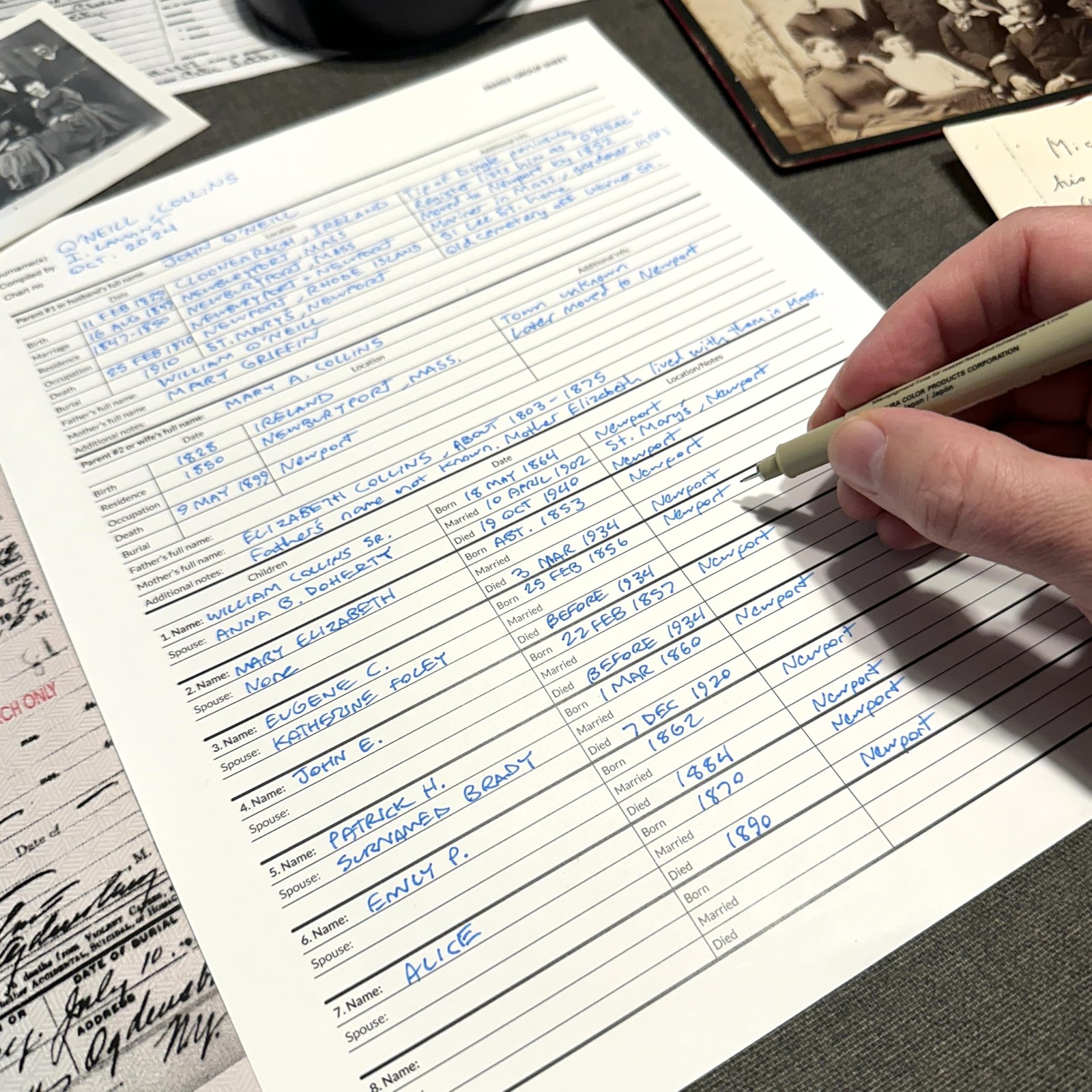 40 PCS Professional Family Group Sheets For Genealogy Archival Quality Forms