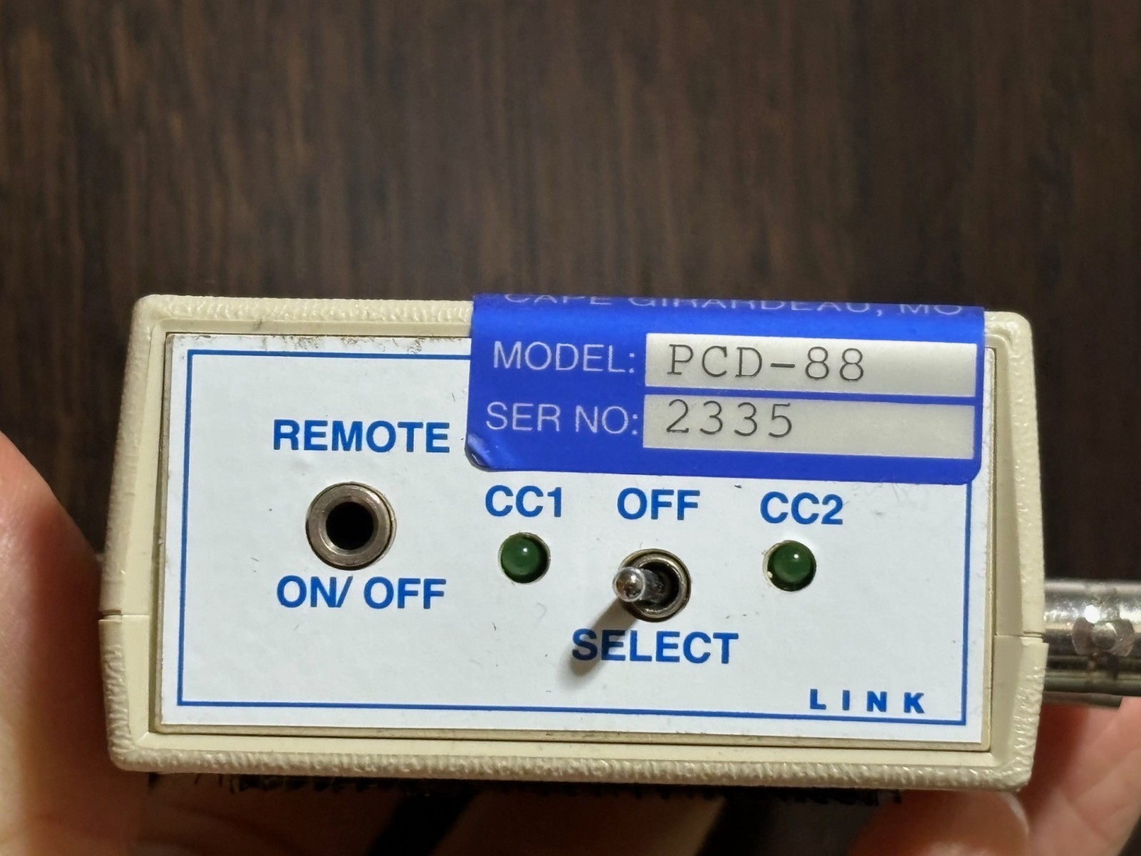 Link Electronics PCD-88 Portable Closed Caption Decoder - Switchable - CC1 CC2