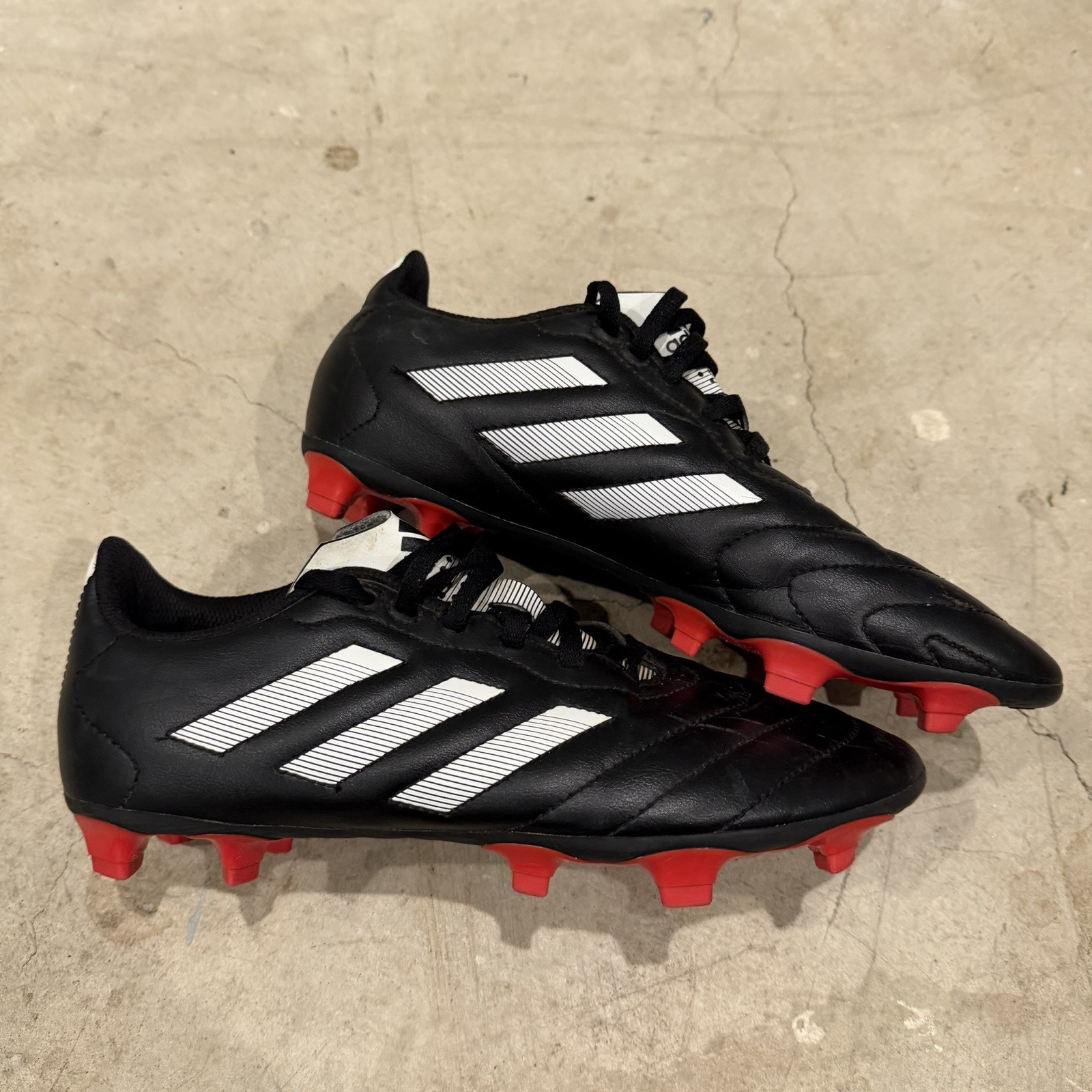 Adidas Goletto VIII FG GX7793 Mens Black White Soccer Football Cleats Size 6.5