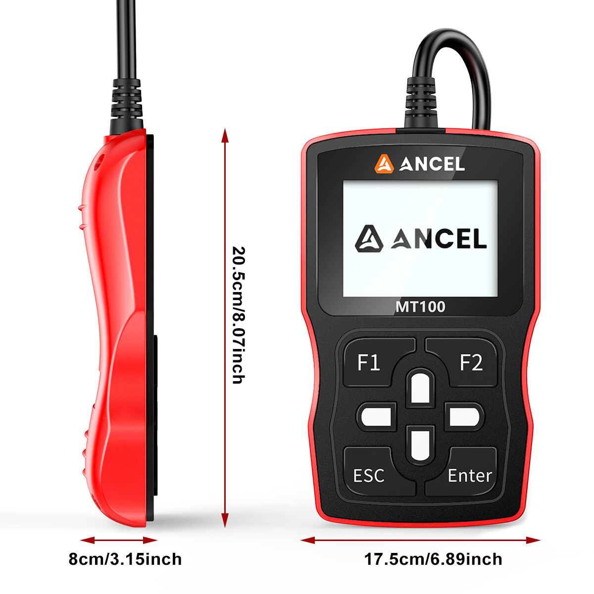 ANCEL MT100 Motorcycle Scanner OBD2 Code Reader Engine ABS Diagnostic Tool