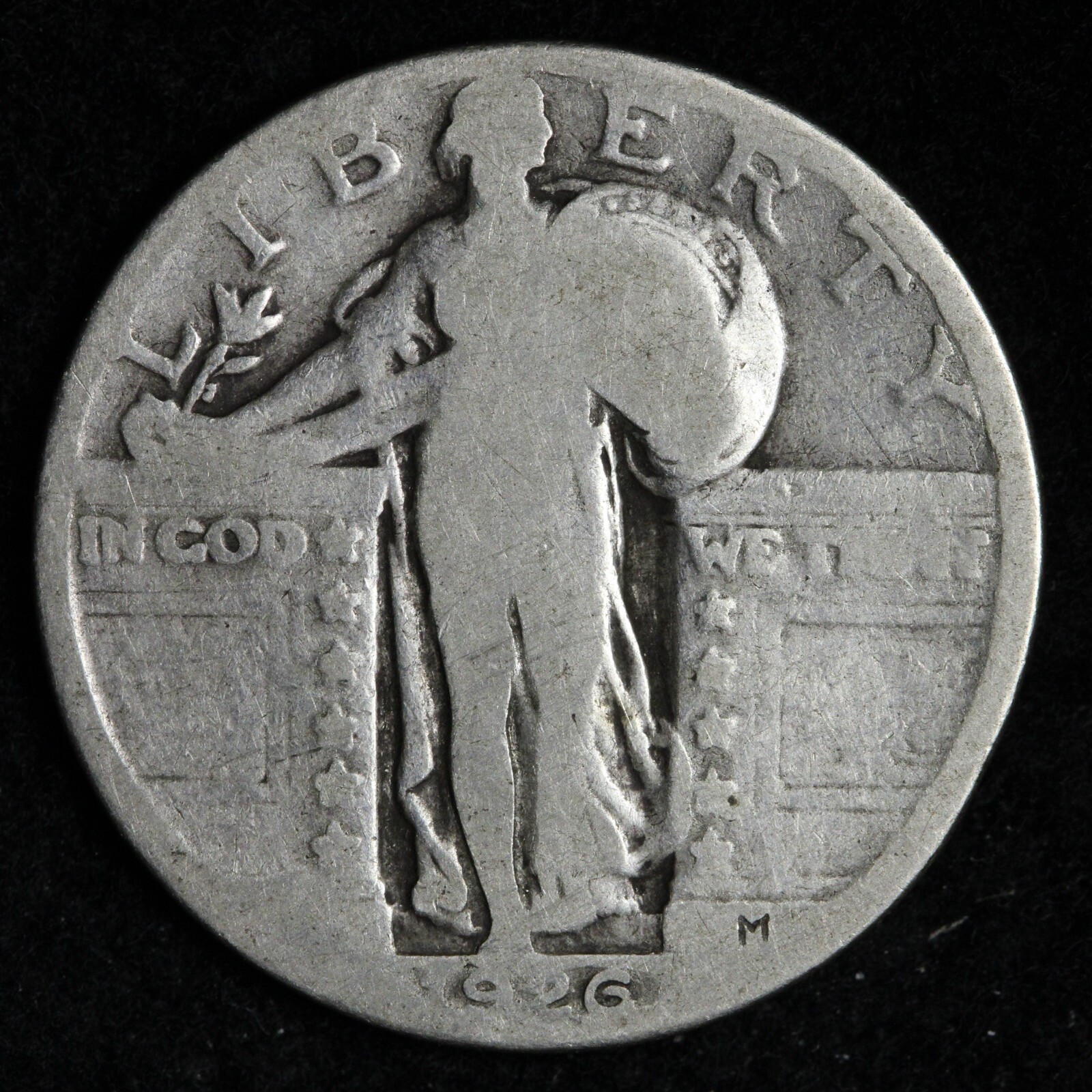 1926 Standing Liberty Silver Quarter  E307 QM