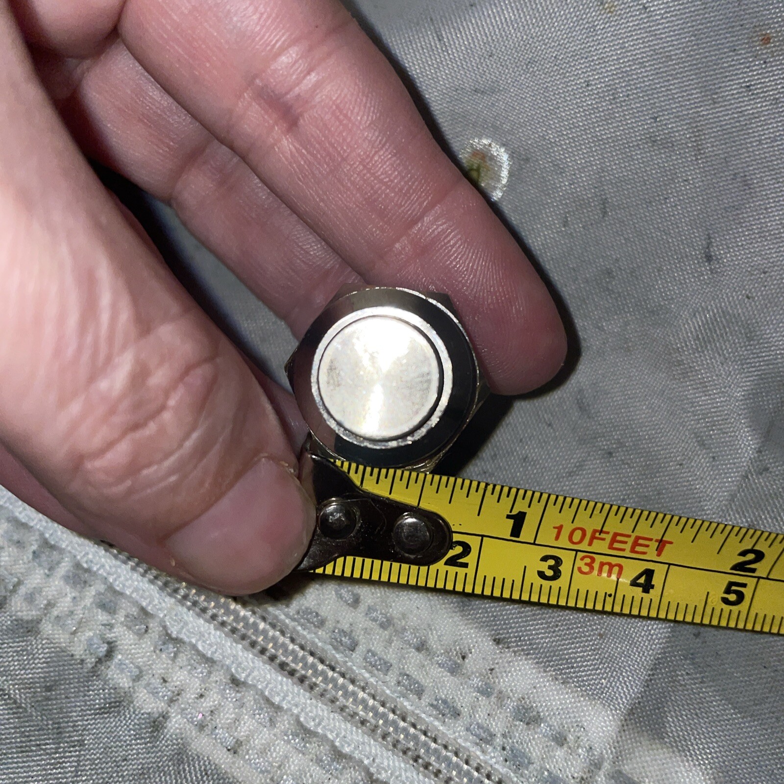 Silver Button For Pride Mobility Scooter PP13