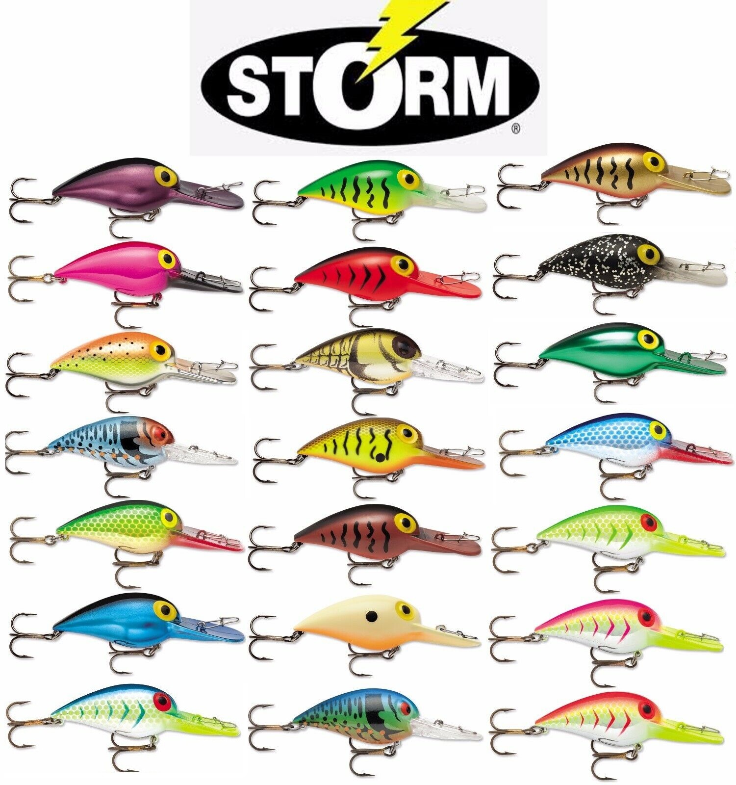 Storm Original Wiggle Wart 2 inch Crankbait Bass, Salmon, & Steelhead Lure