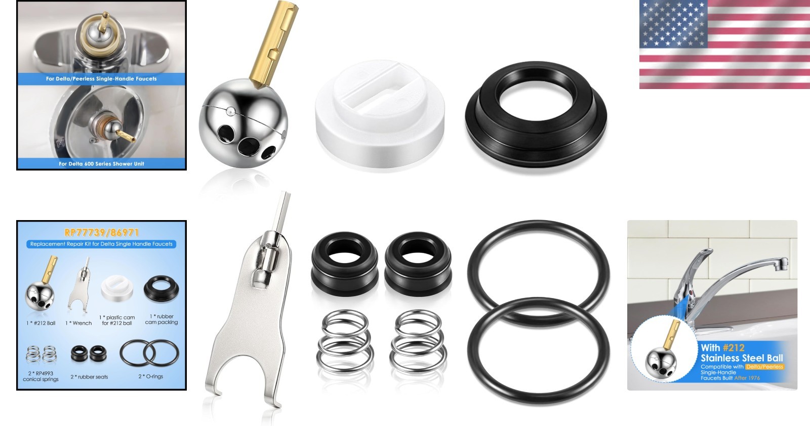 Delta/Peerless Compatible Faucet Repair Kit - Restore Performance Effortlessly