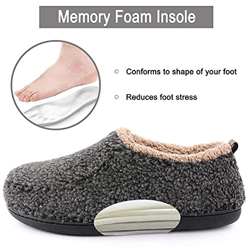 Men's Nomad Slipper with Memory Foam 11-12 Black