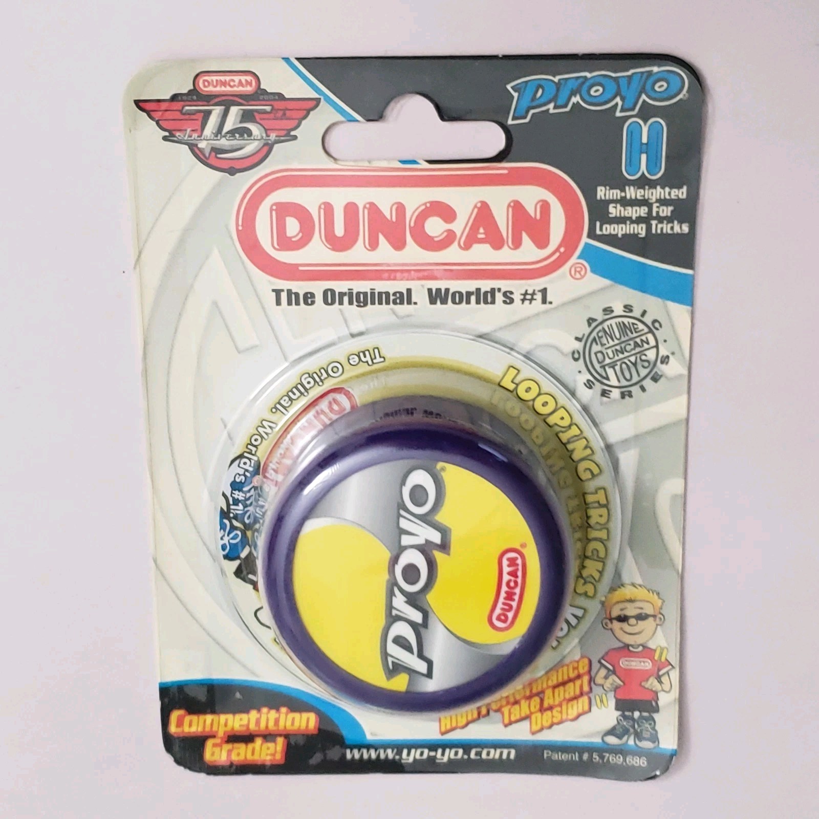 Duncan ProYo Yo-Yo Purple YoYo 3290PY 2004 75th Anniversary Competition Grade
