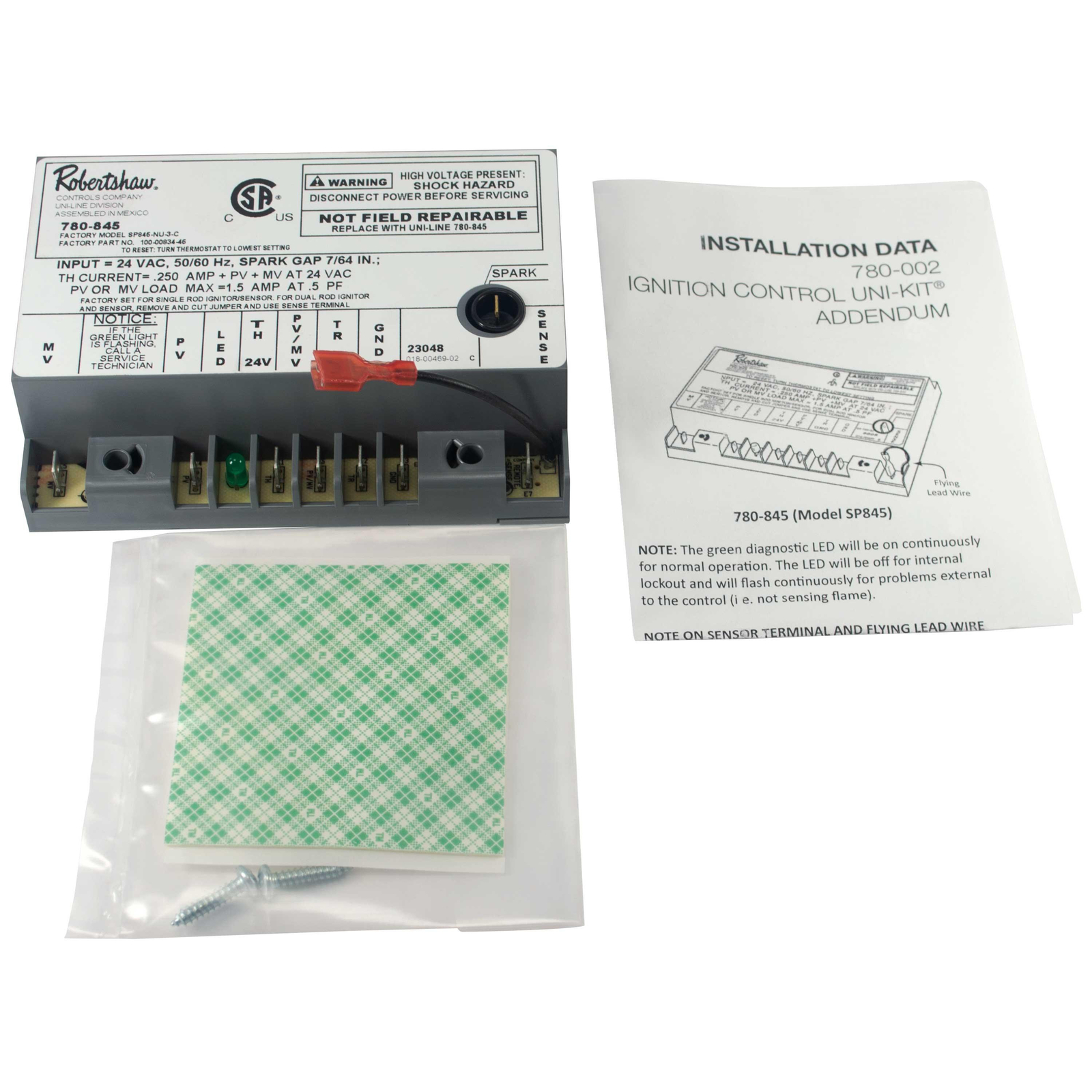 Robertshaw 780-845 Ignition Module Intermittent Pilot 24V SP845