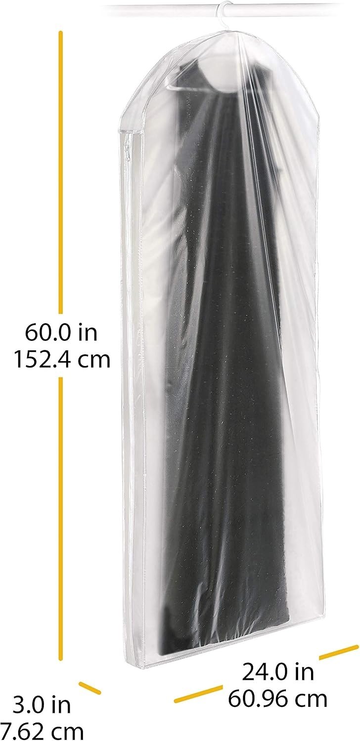 5003-20 Zippered Gown Bag, Clear