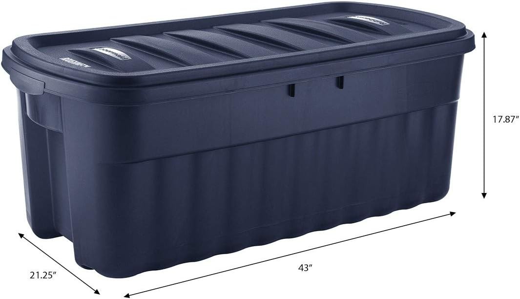50 Gallon Roughneck️ Storage Tote Durable Reusable Plastic Storage Bin