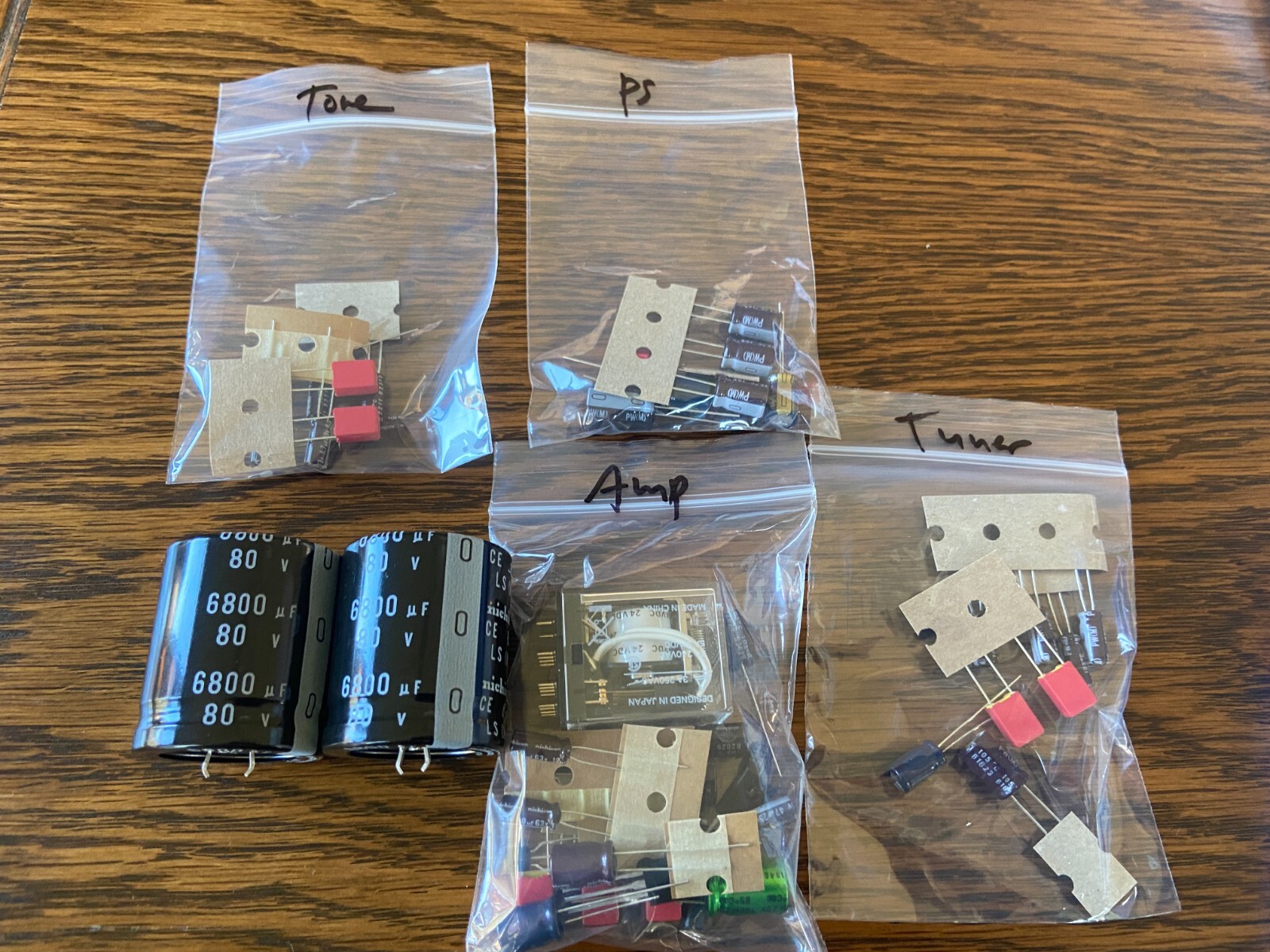 Kenwood KR-4400 Complete Rebuild Kit High-Quality Receiver Recap Set