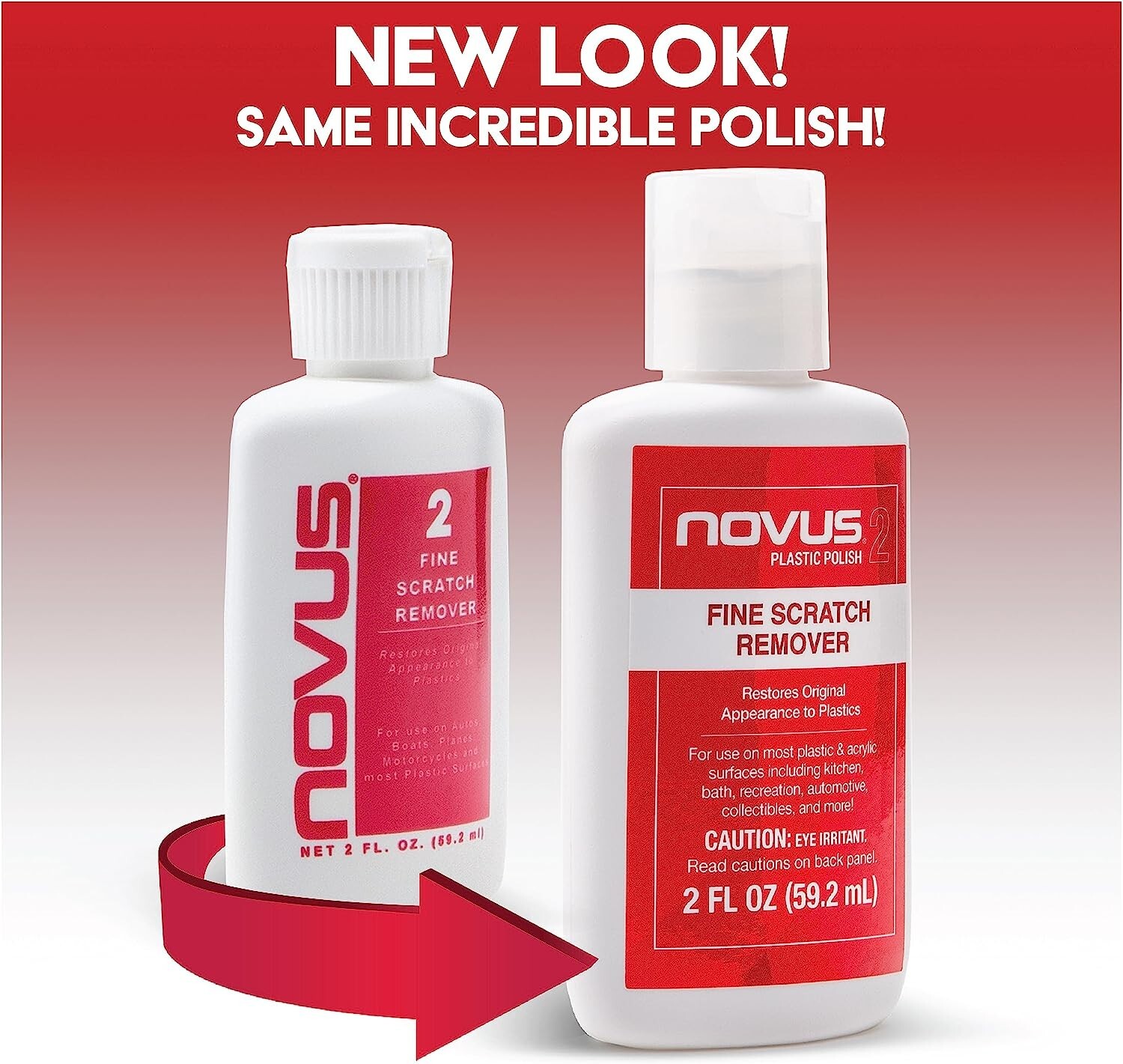 Novus Plastic Polish Kit #1, #2 8oz. with 2 Polish Mates