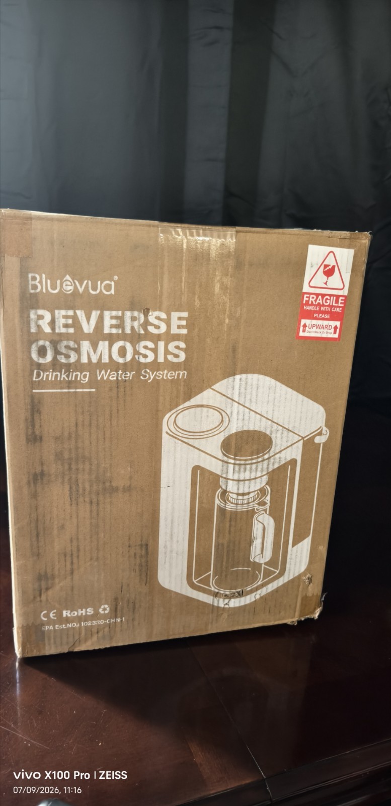 Bluevua ROPOT-Lite(UV) Countertop Reverse Osmosis Water System, Blue 1L