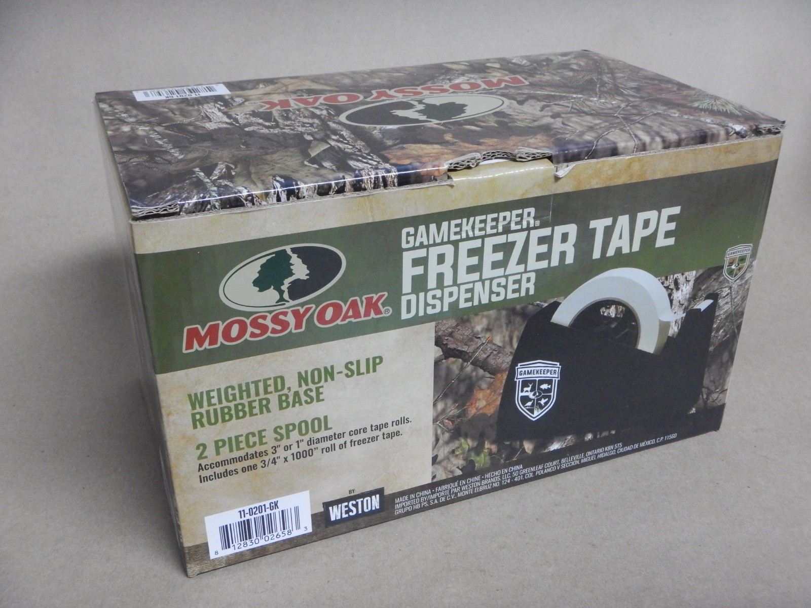 Weston Mossy Oak GameKeeper Freezer Tape Dispenser WITH 3/4” x 1000" Tape