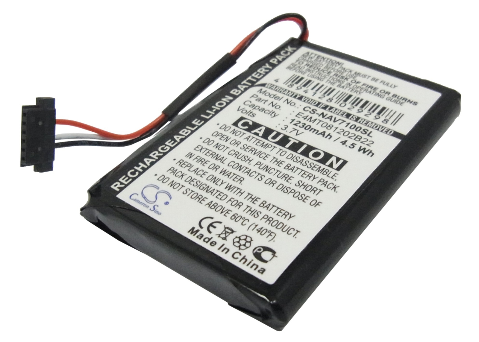 1230mAh Battery for NAVMAN N20 P/N: BP/LP1200/11/B0001 MX,BP/LP1230/11/A0001U