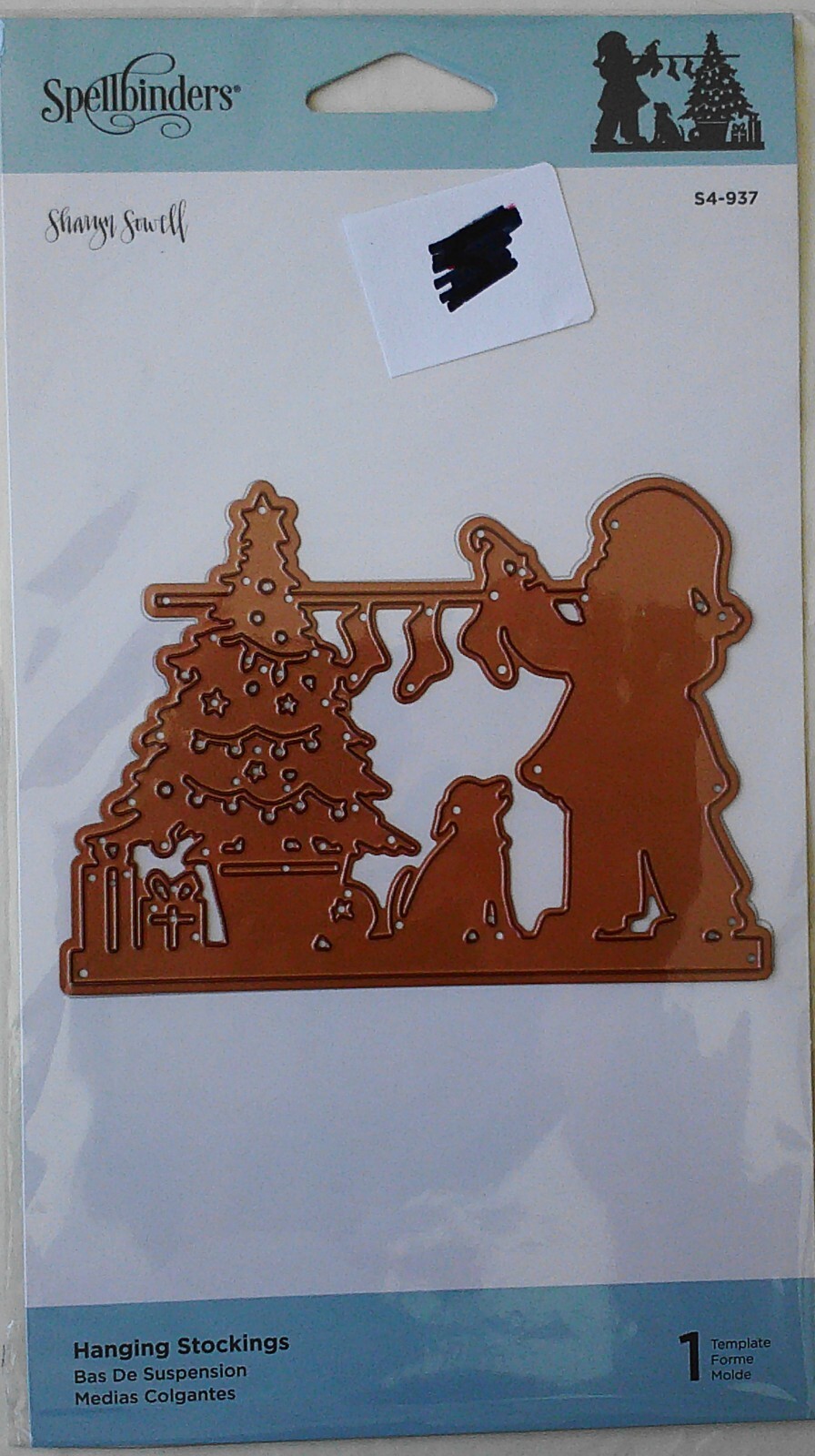 Spellbinders Hanging Stockings Detailed Cutting Die Sealed New