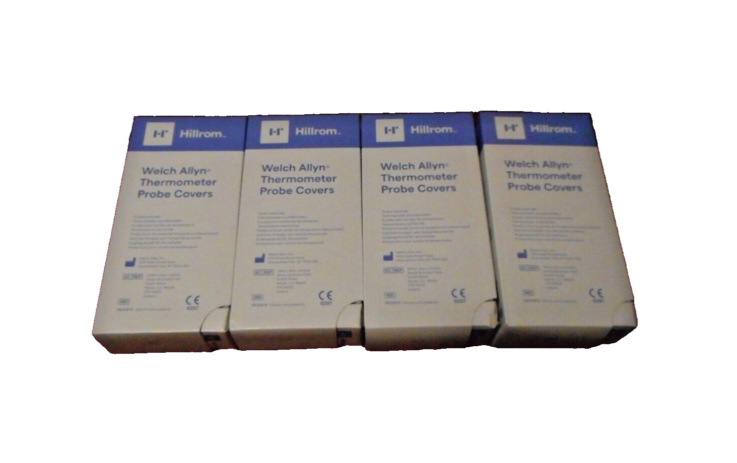 Lot of 4 Boxes of Welch Allyn Thermometer Probe Covers 05031 - 1000 Total Sealed