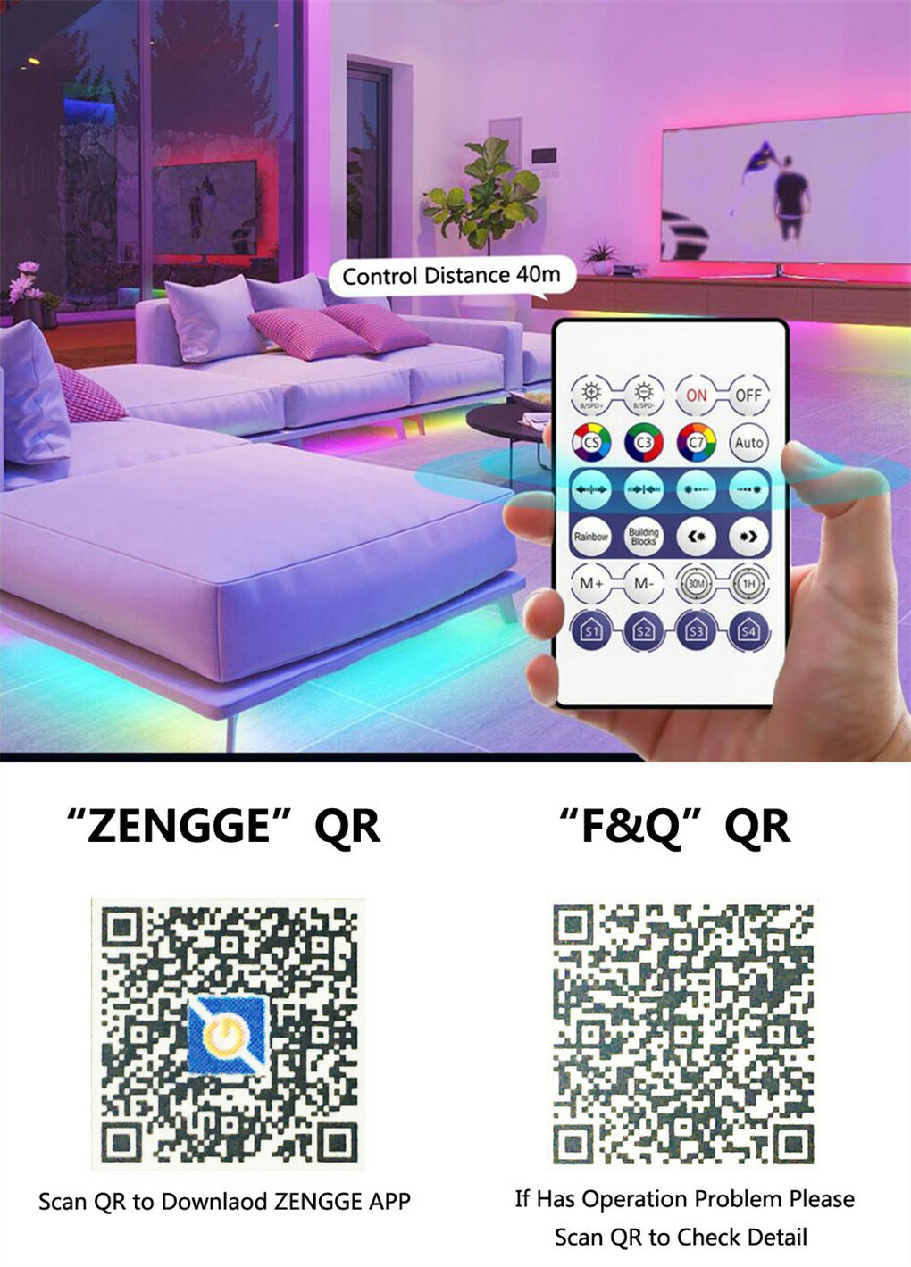 WS2812 SK6812 WS2811 LED Pixels Controller APP Bluetooth Music With Mic USB DC
