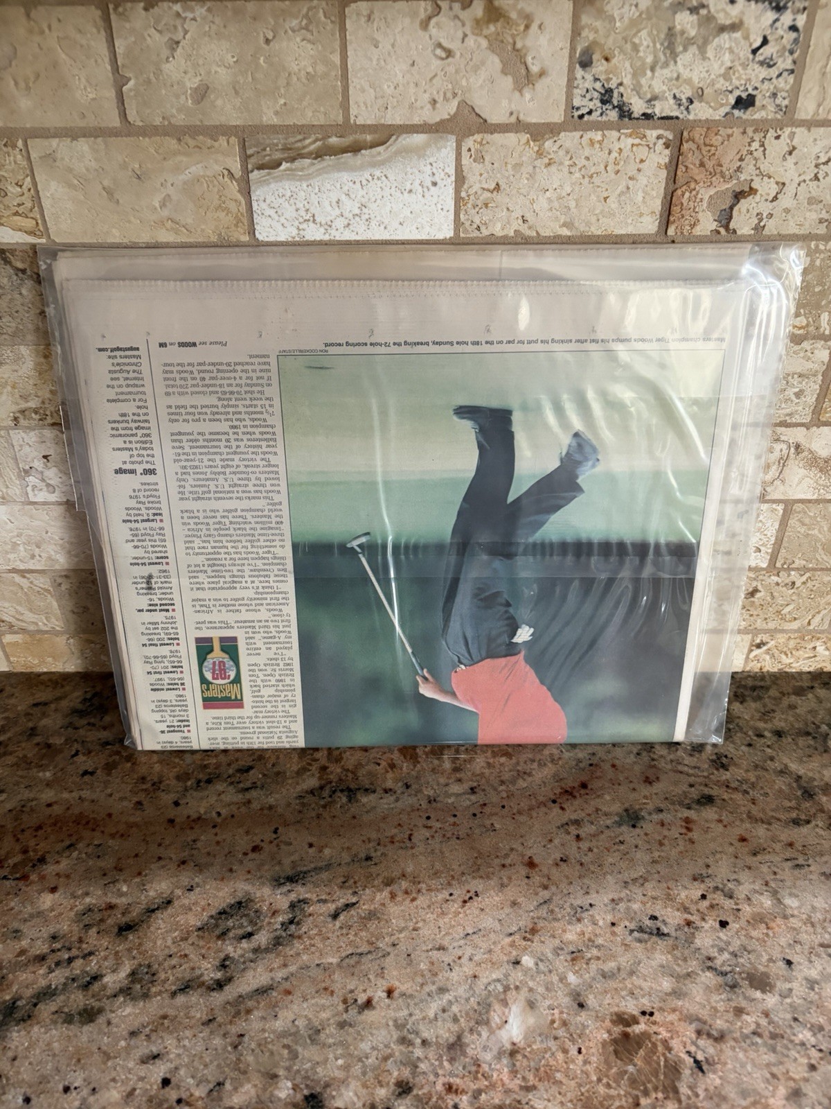 VTG rare Masters 1997 Augusta Chronicle Historic Newspaper Tiger Woods 🔥