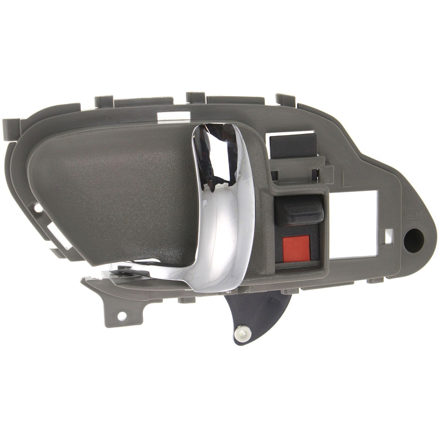 Inside Door Handle Gray & Chrome Front or Rear LH Left Driver for Pickup Truck