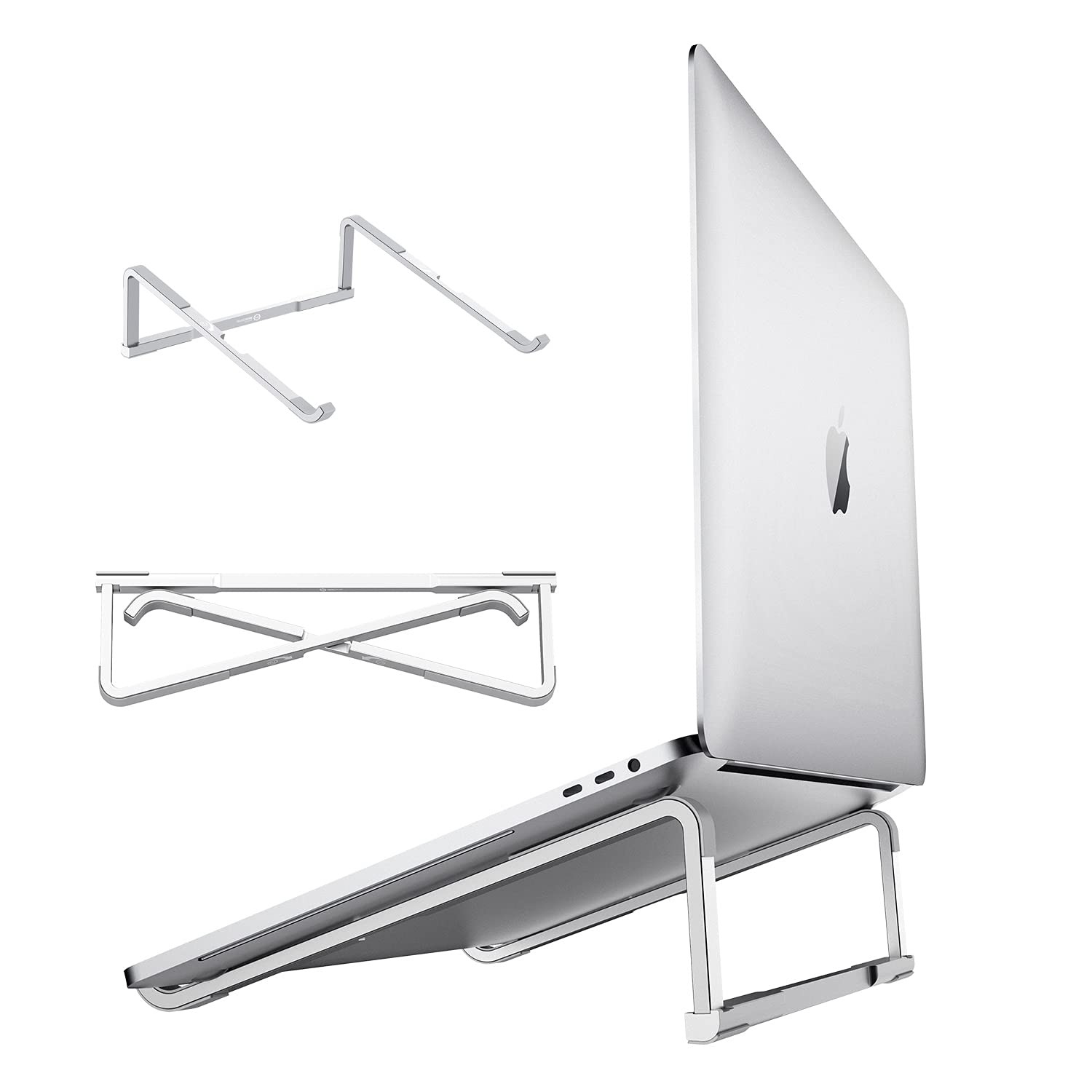 Laptop Stand for Desk - Foldable, Lightweight Aluminum Laptop Riser Holder, P...