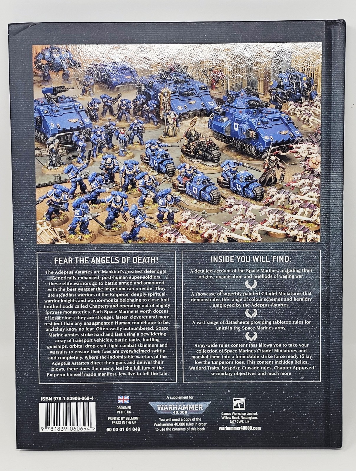 Warhammer 40K Codex: Space Marines Rule Book Miniature Game Games Workshop #1