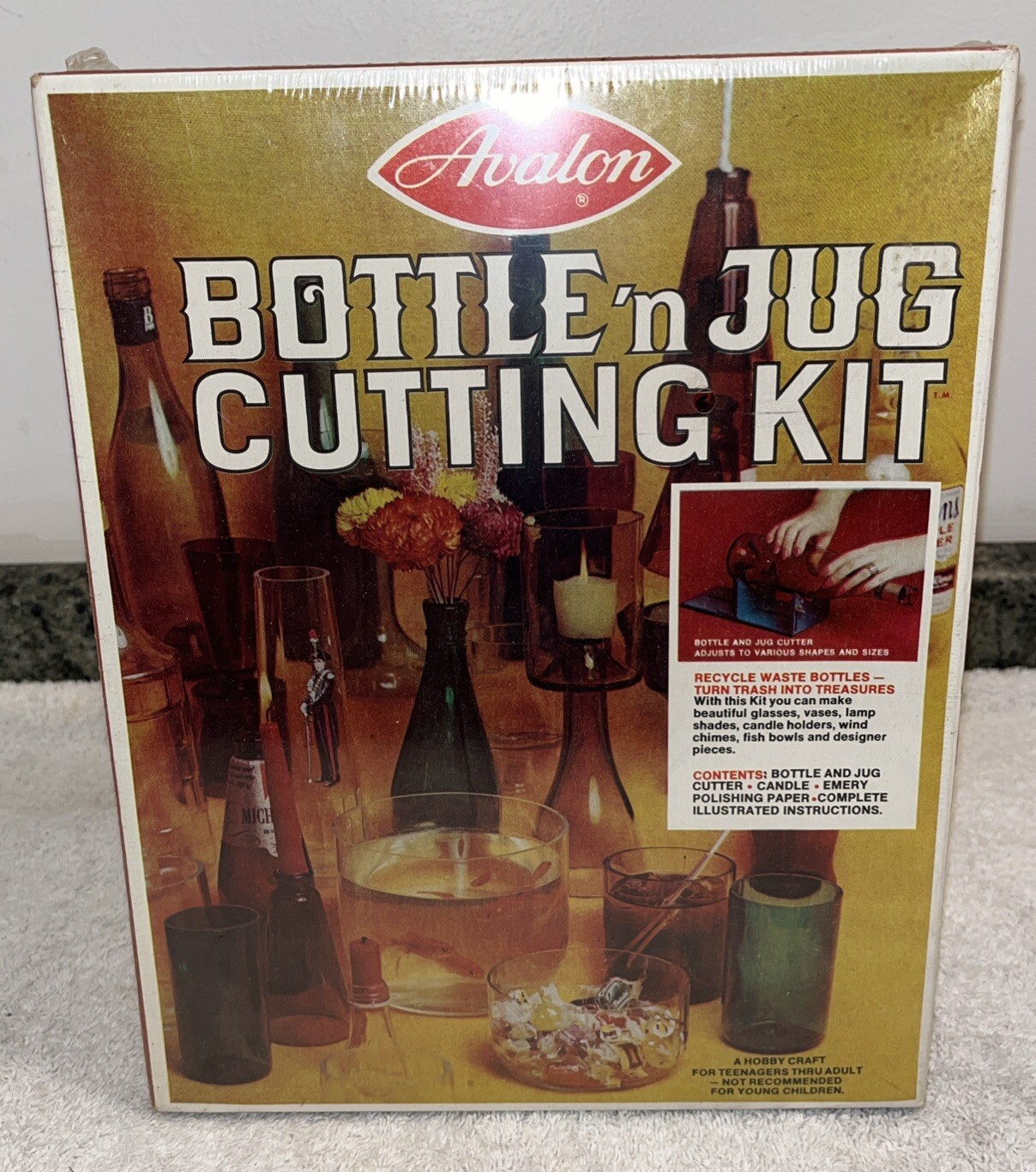 Vintage - Avalon Bottle'nJug Cutting Kit - Adjusts to Various Shapes & Sizes NEW