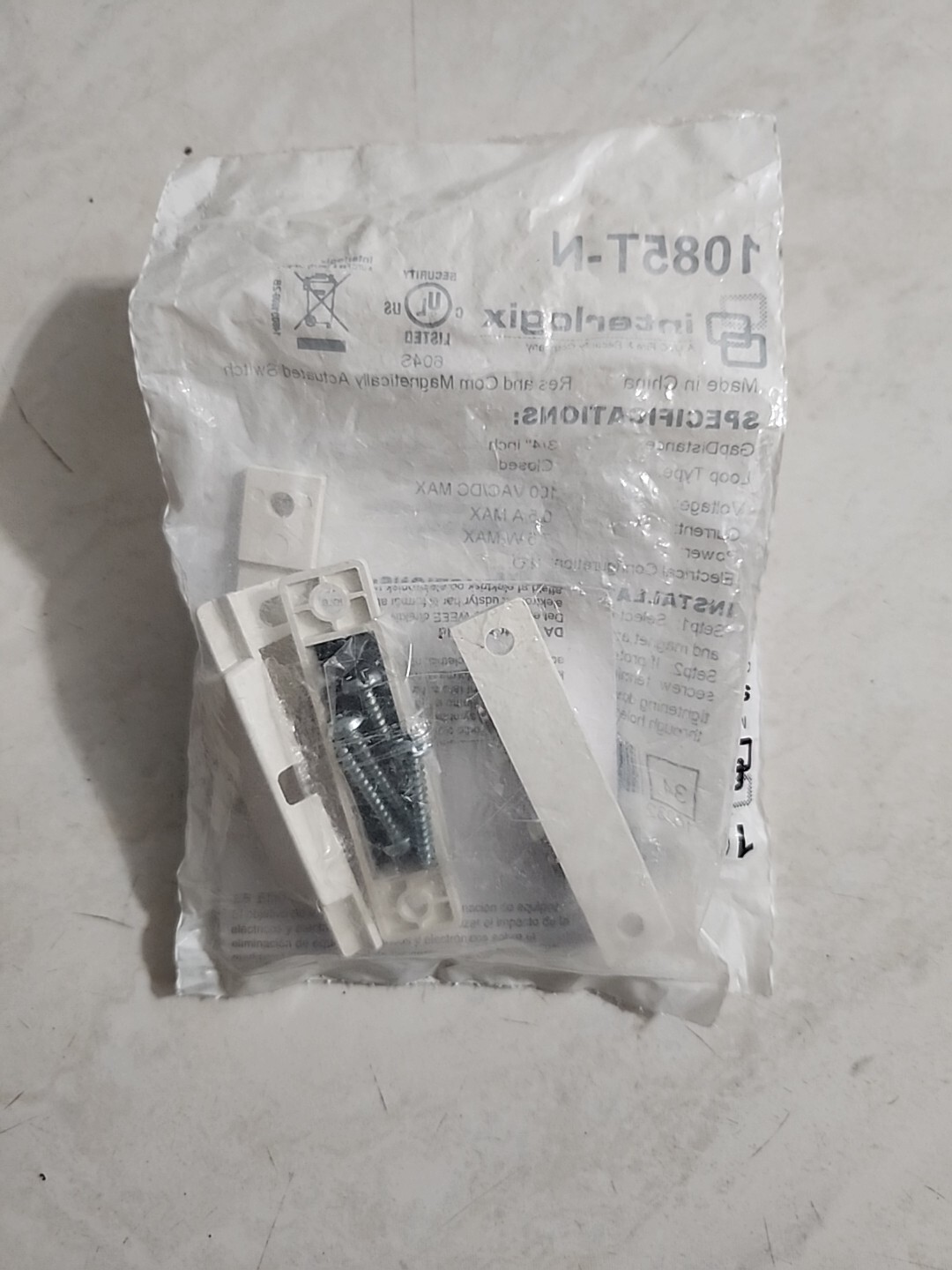 New Interlogix 1085T-N Surface Screw Mount Terminal Contact (White)