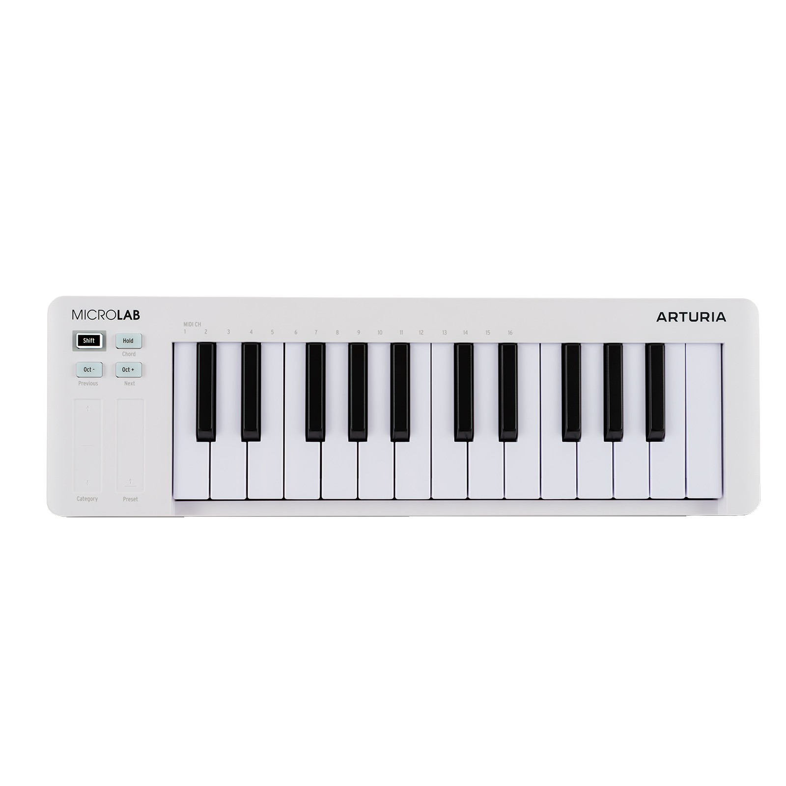 Arturia MicroLab mk3 White Ultra-Compact Controller with Headphones
