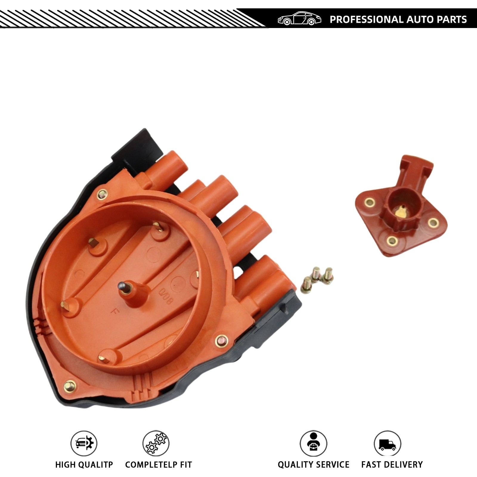 Fit For BMW E23 E24 E28 E30 E31 E32 New Distributor Cap & Rotor 12111725070 USA