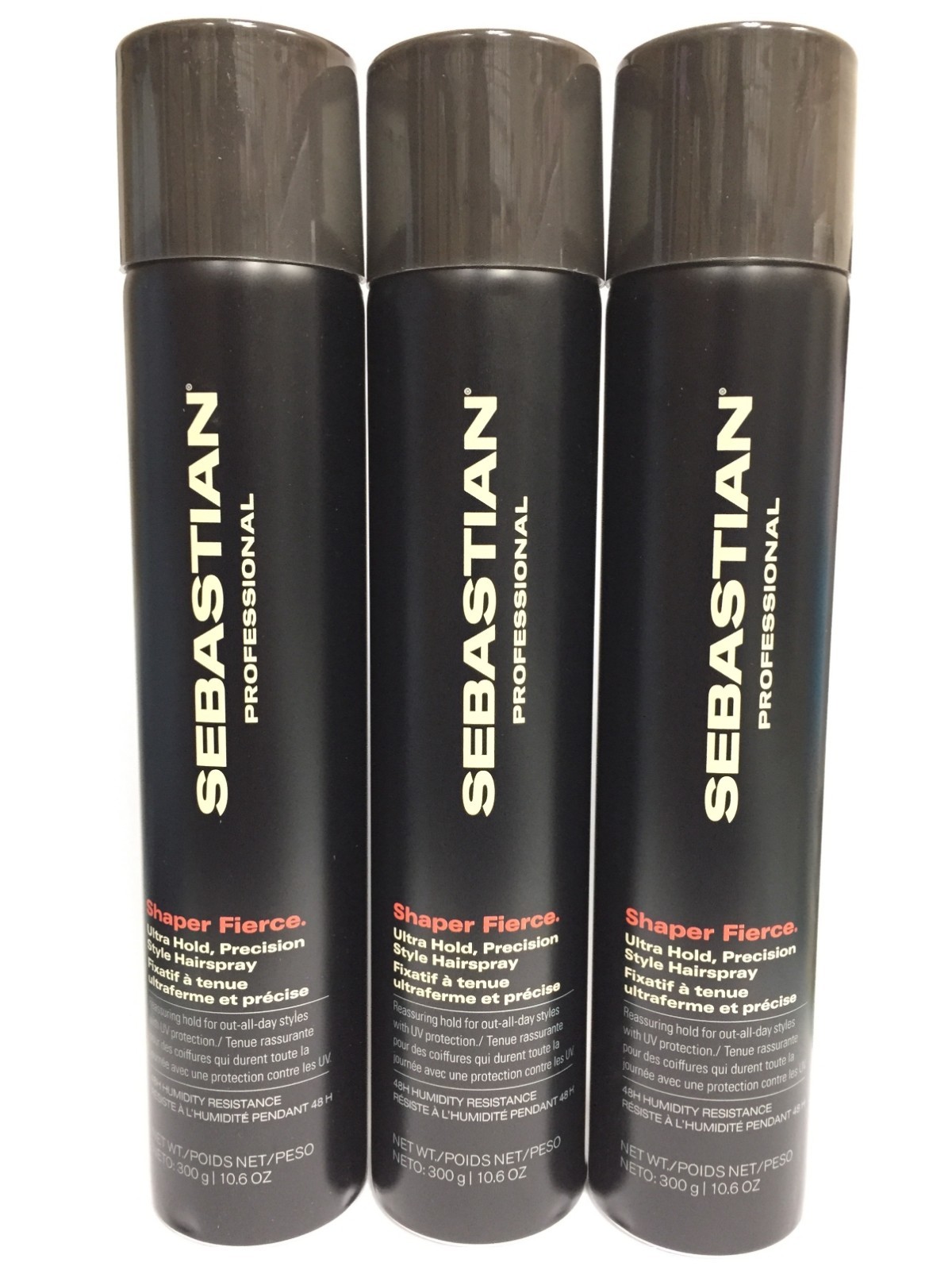 (3 PACK) Sebastian Shaper Fierce Ultra Hold, Precison Style Hairspray, 10.6 oz