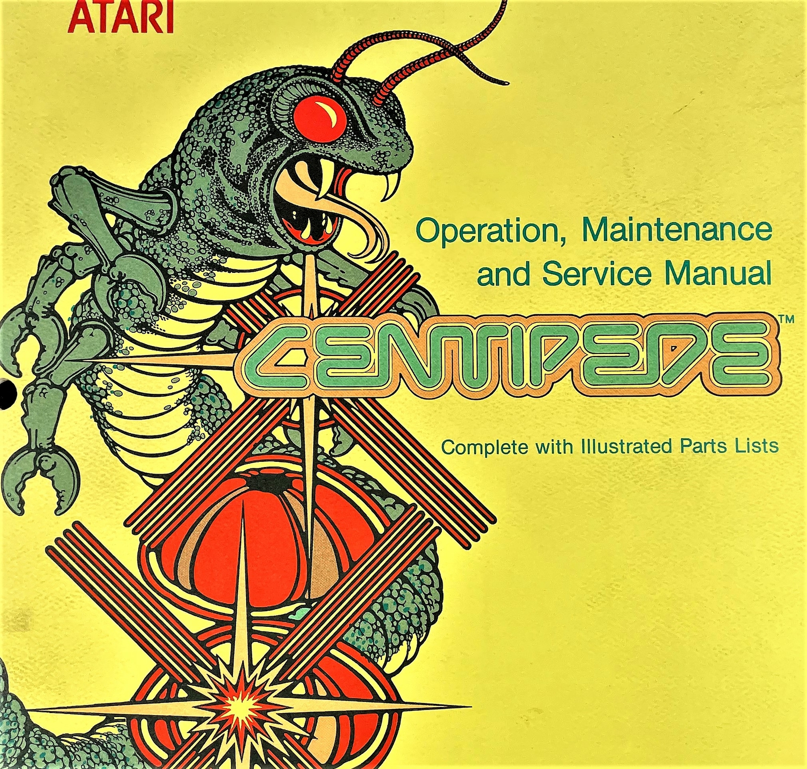 ATARI Centipede Arcade Manuals Signature Analysis Guide Schematics Drawing
