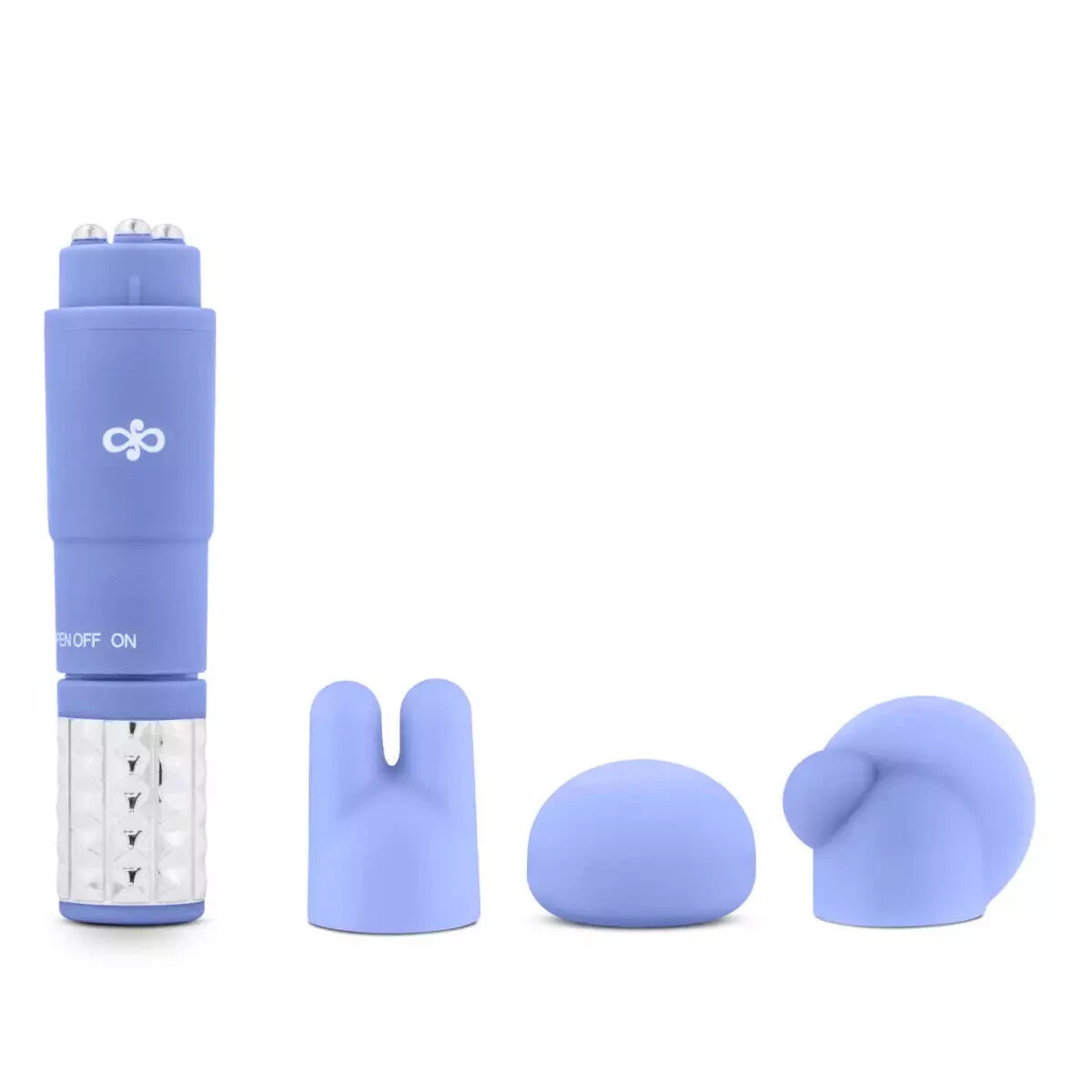 Eden Revitalize Periwinkle Vibrating Silicone Waterproof Wand Kit – Massage Toy
