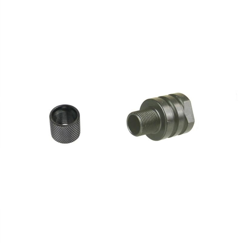 Steel 11/16x24 TPI to 5/8x24 Thread Convert Adapter W/ 5/8x24 Thread Protector