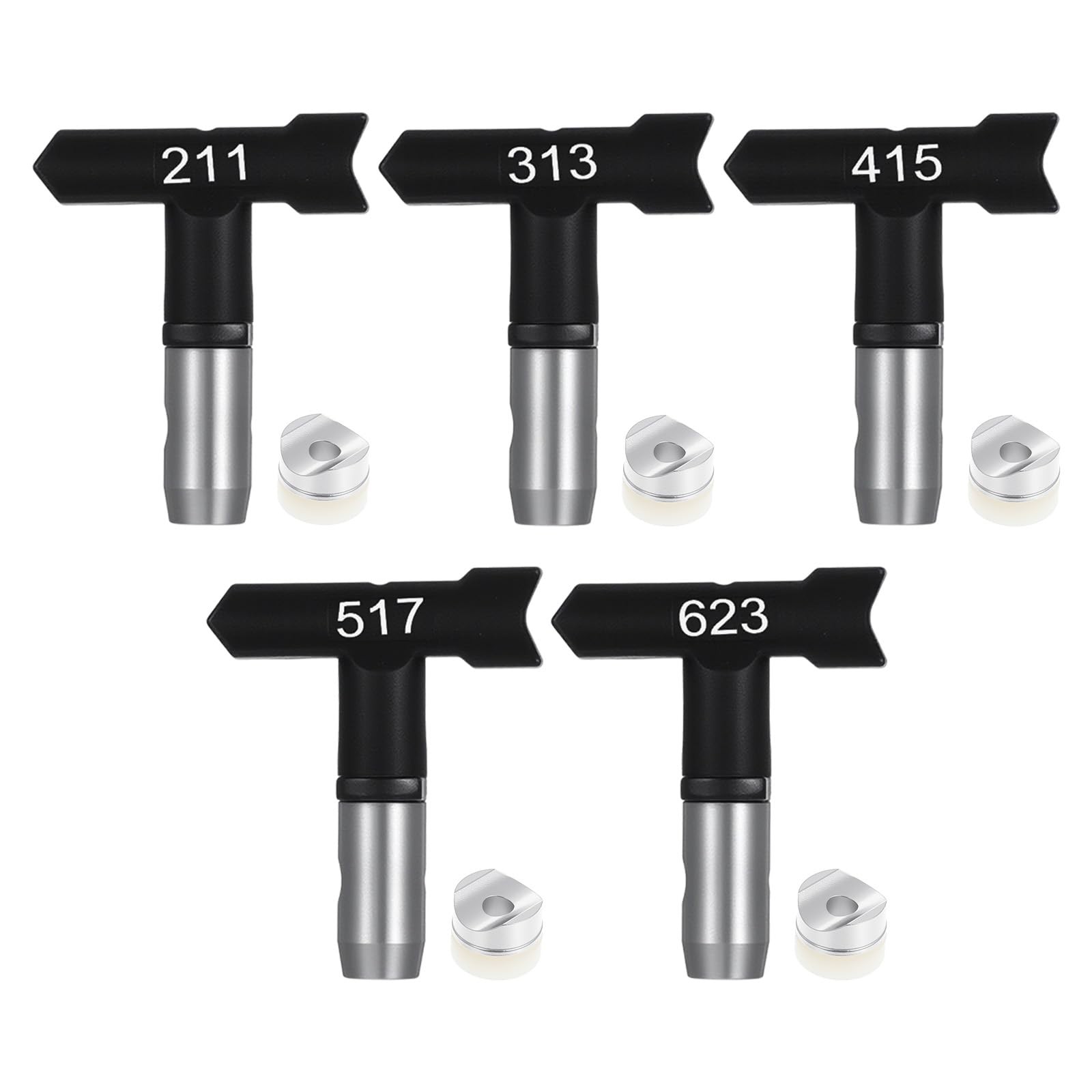 Graco Paint Sprayer Tips, 5 Pcs Airless Paint Sprayer Tips Set (211/313/415/5...