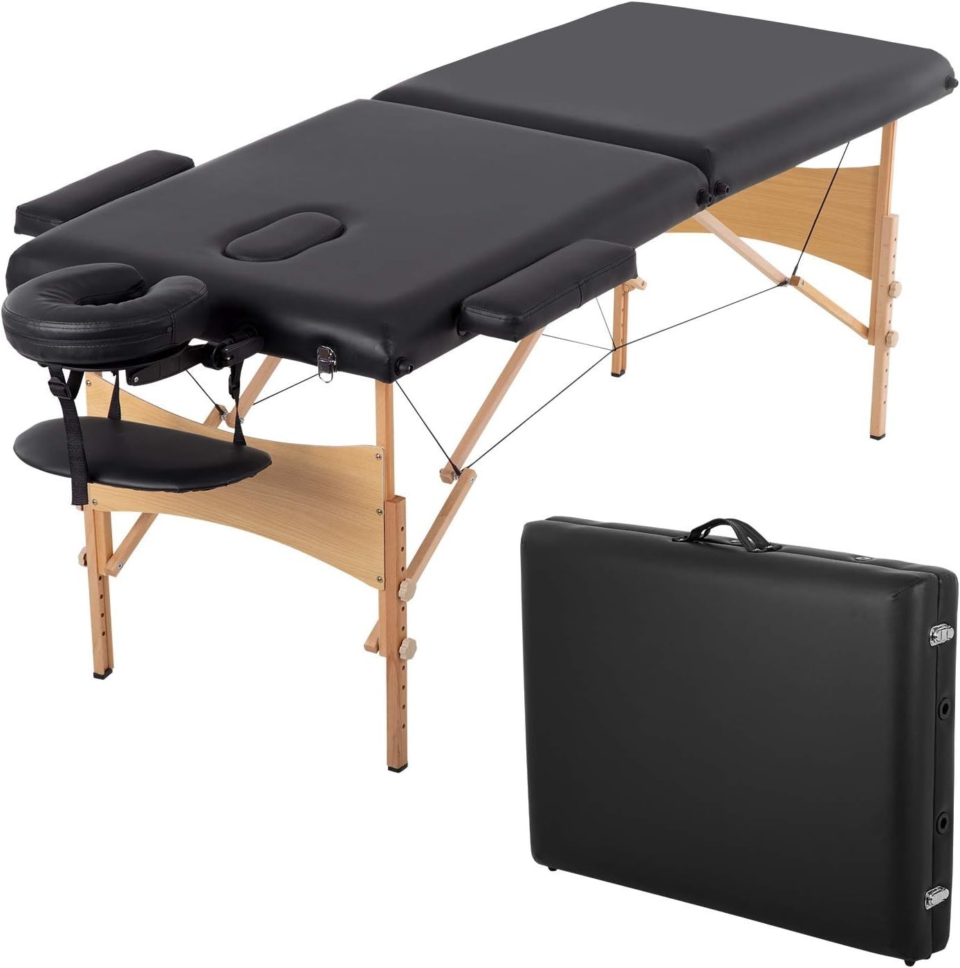 Portable Massage Table - 28" Wide, Luxe Comfort, Adjustable & Convenient