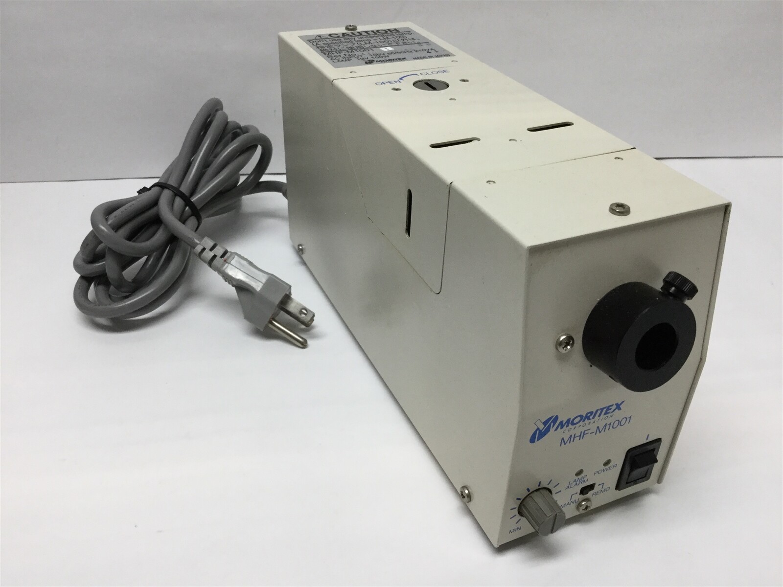 Moritex MHF-M1001 Fiber Optic Light Source Halogen Lamp 100W, Remote Control