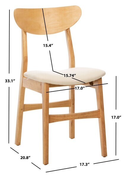 Safavieh LUCCA RETRO DINING CHAIR, Reduced Price 2172748729 DCH1001C-SET2