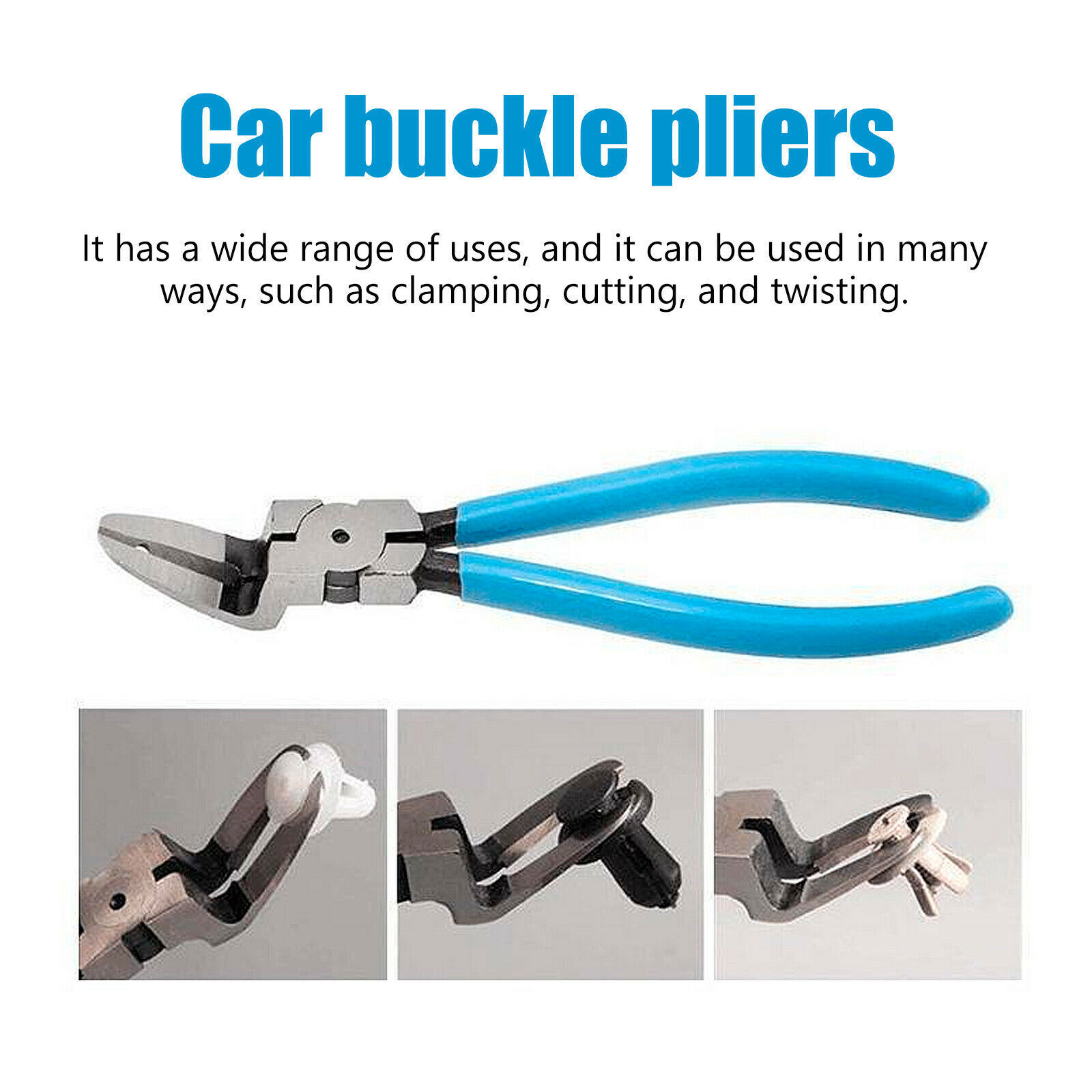 Car Fastener Cutter Clips Panel Puller Plier Tool Push Retainer Pin Rivet Trim