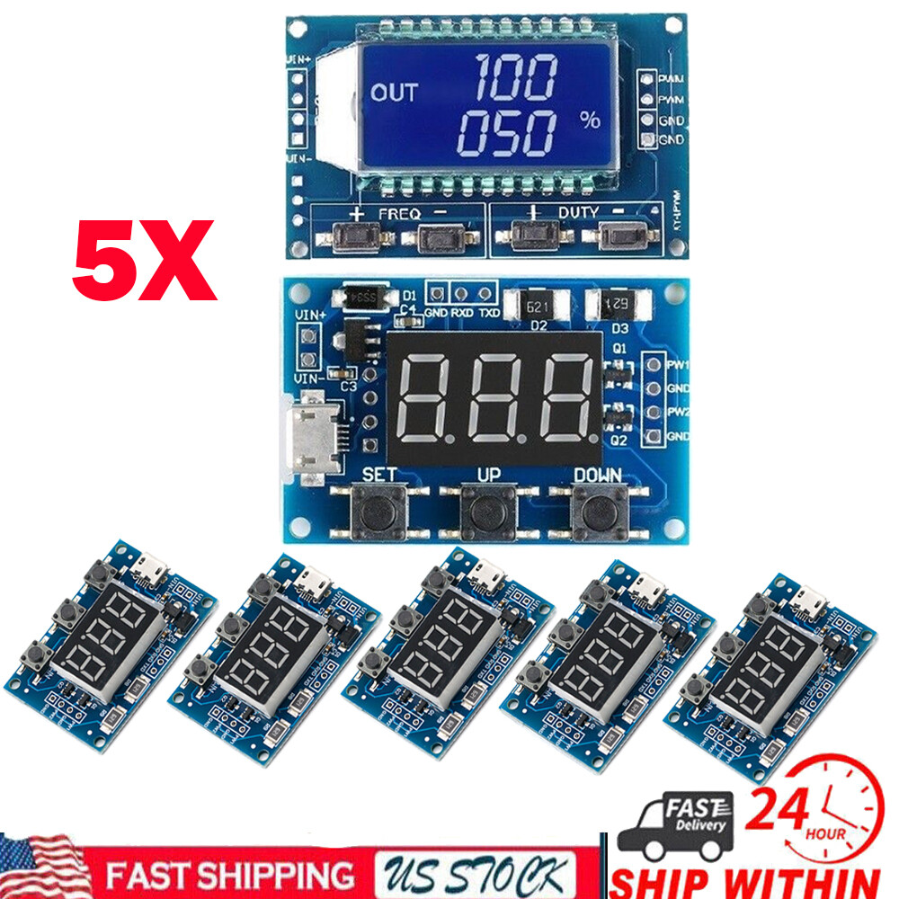5PCS PWM Pulse Frequency Duty Cycle Square Wave Signal Generator Module