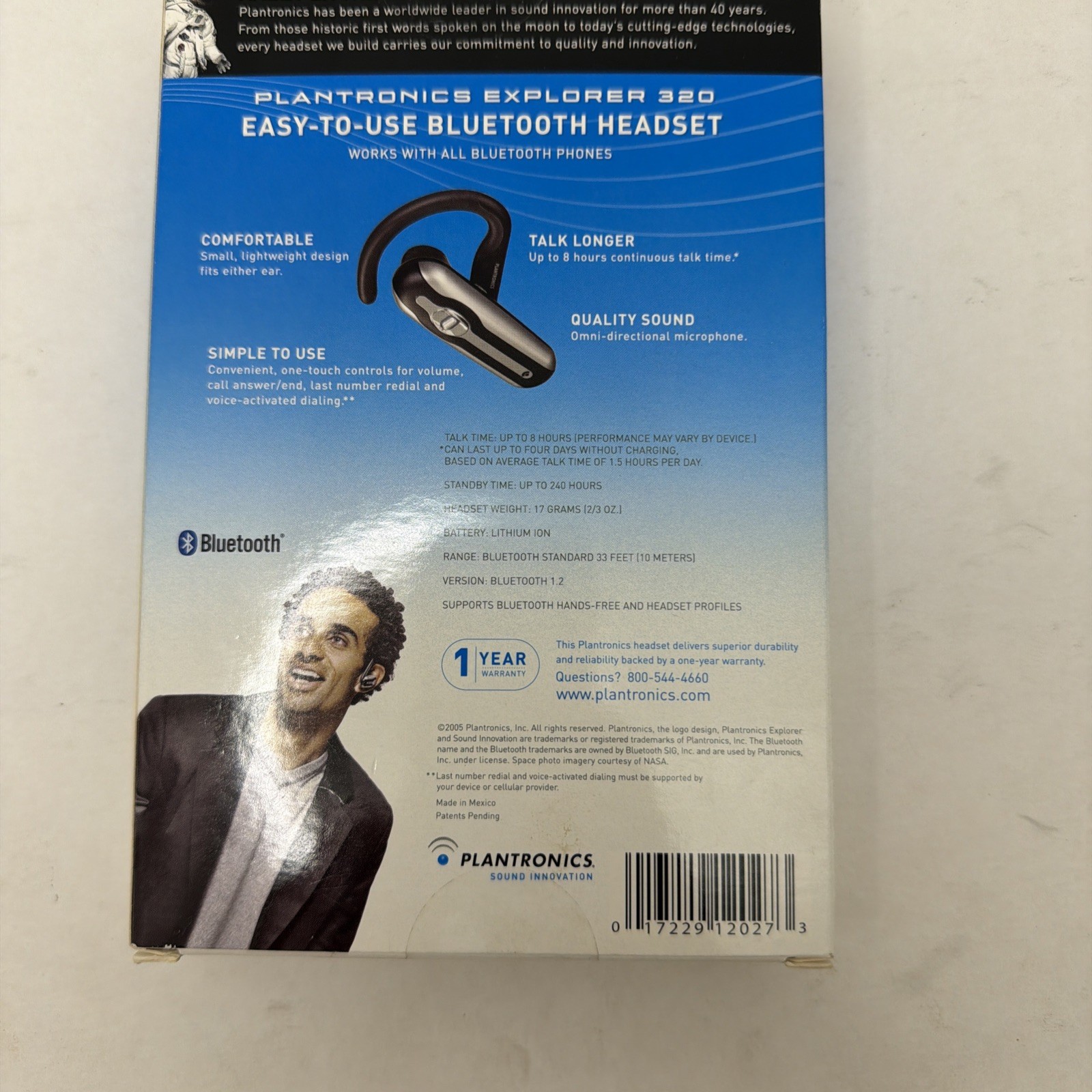 Plantronics Bluetooth Headset Explorer 320