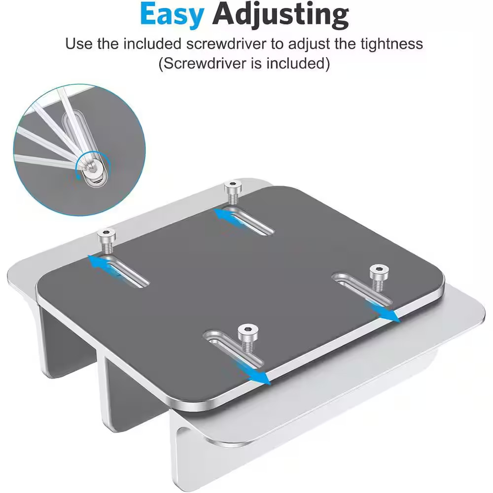 Updated Double Vertical Laptop Stand Adjustable Dock Holder for Macbook Surface