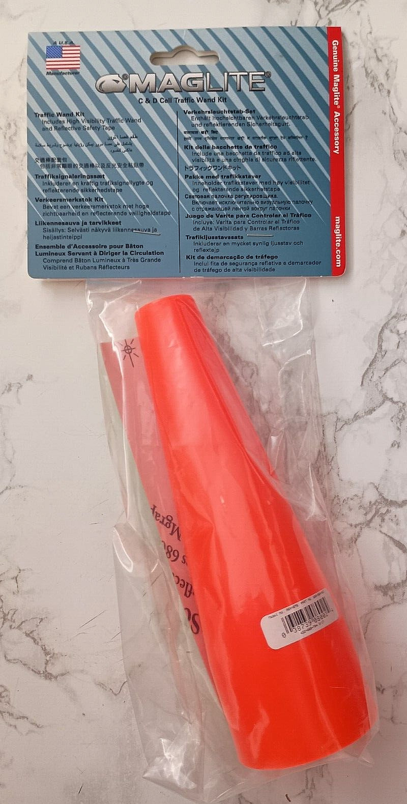 Maglite Flashlight Accessory Traffic Safety Wand Cone Red Orange White or Yellow