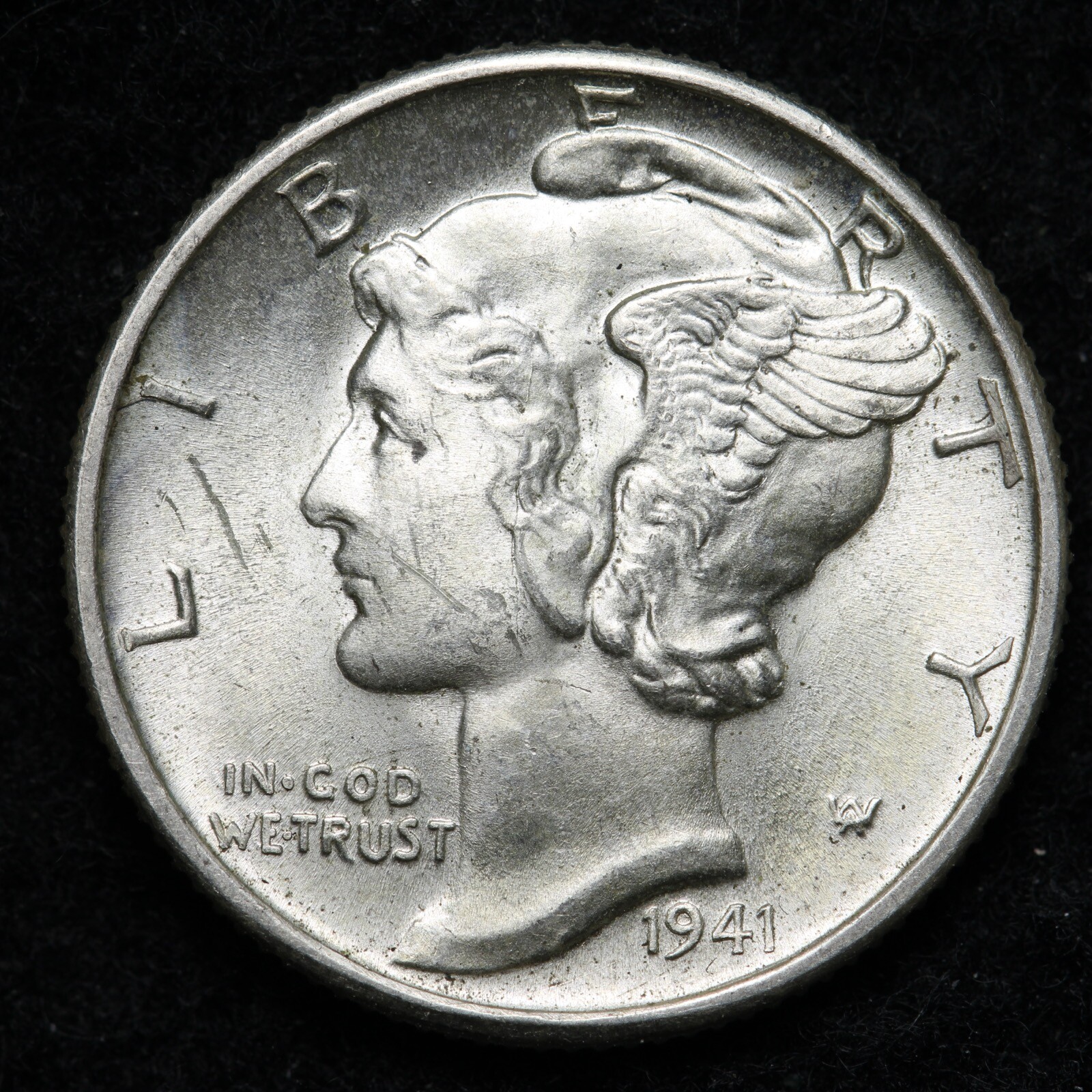 1941-D Mercury Silver Dime GEM BU *UNCIRCULATED* MS  F.S.B. E147 SH