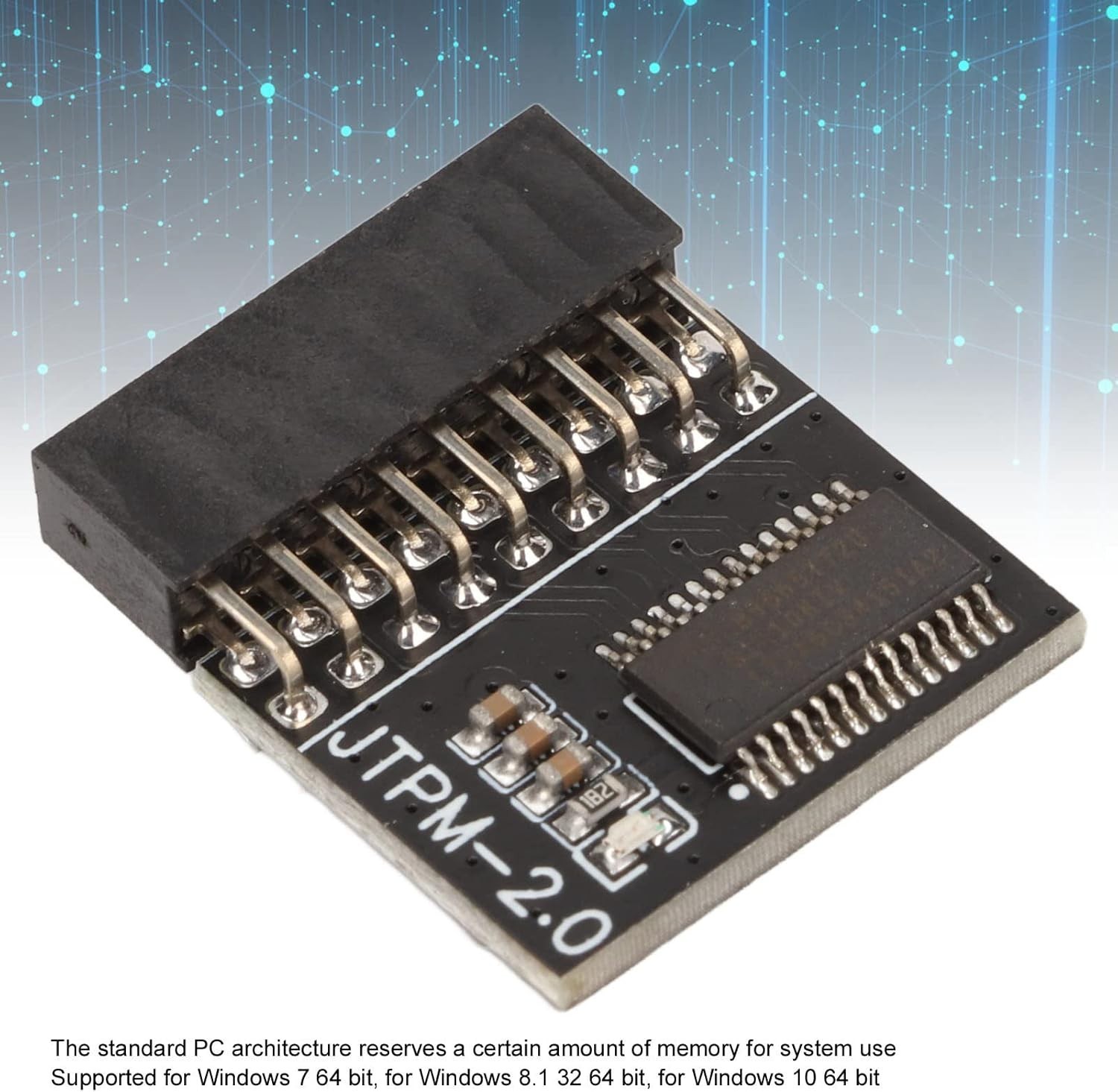 18-Pin TPM 2.0 Module for Enhanced Security on Intel Platforms - Easy Install