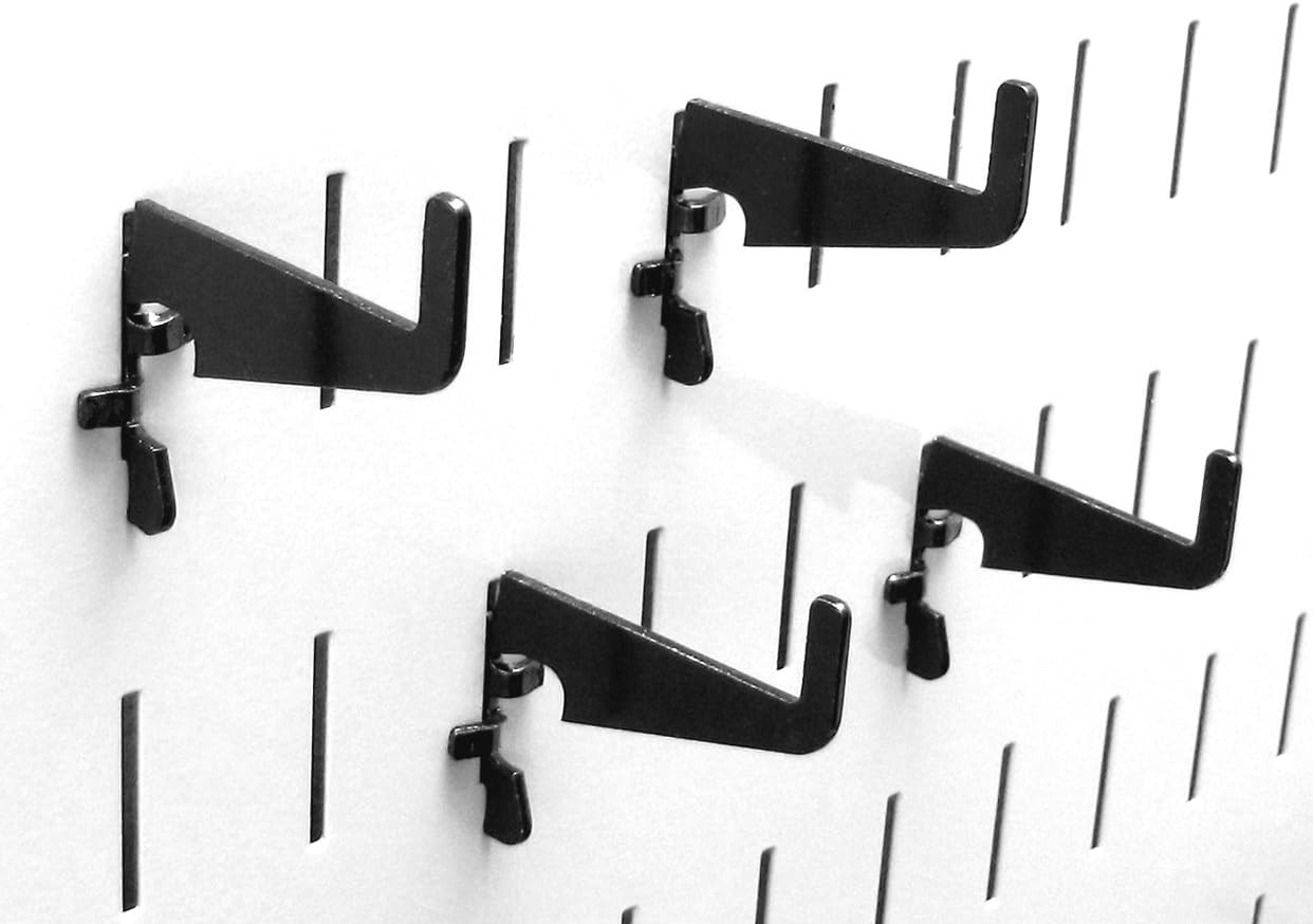 Medium 1-7/8In Hook Pack - Slotted Metal Pegboard Hooks Pegboard and Slotted Too