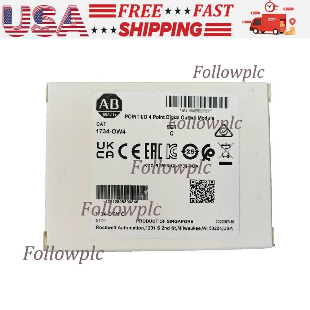 New AB 1734-OW4 Point I/O 4 Point Digital Output Module 1734OW4 In US Free Tax