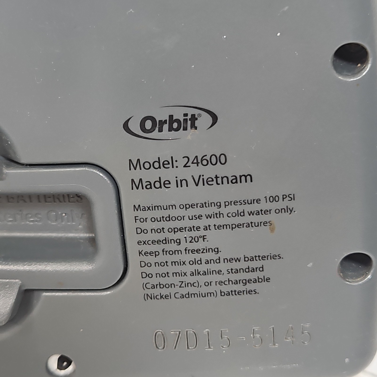 Orbit 1 Output Port Digital Hose End Timer