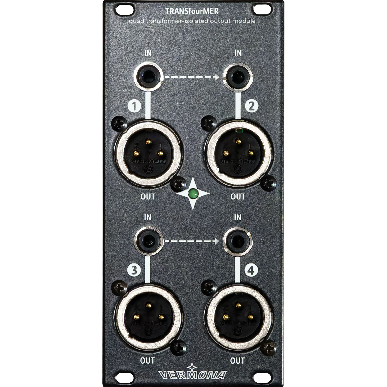 Vermona TRANSfourMER Quad Transformer-Isolated Output Eurorack Module CABLE KIT