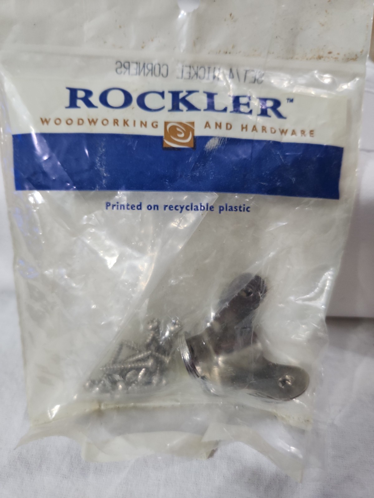 Rockler Woodworking And Hardware Nickel Corners Set Of 4 Item # 4 00000 10399 0