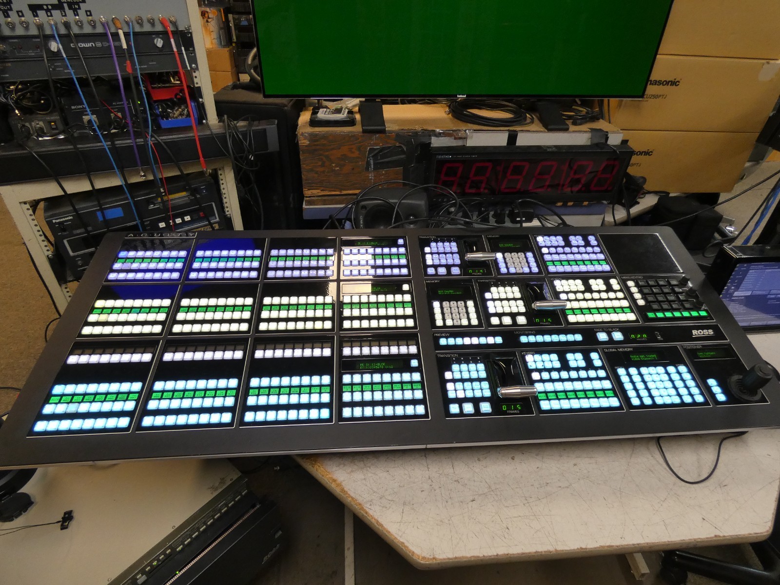 Ross Acuity 3M/E Panel, 60-Input, 40-Output 4K 3G Production Switcher w/Frame